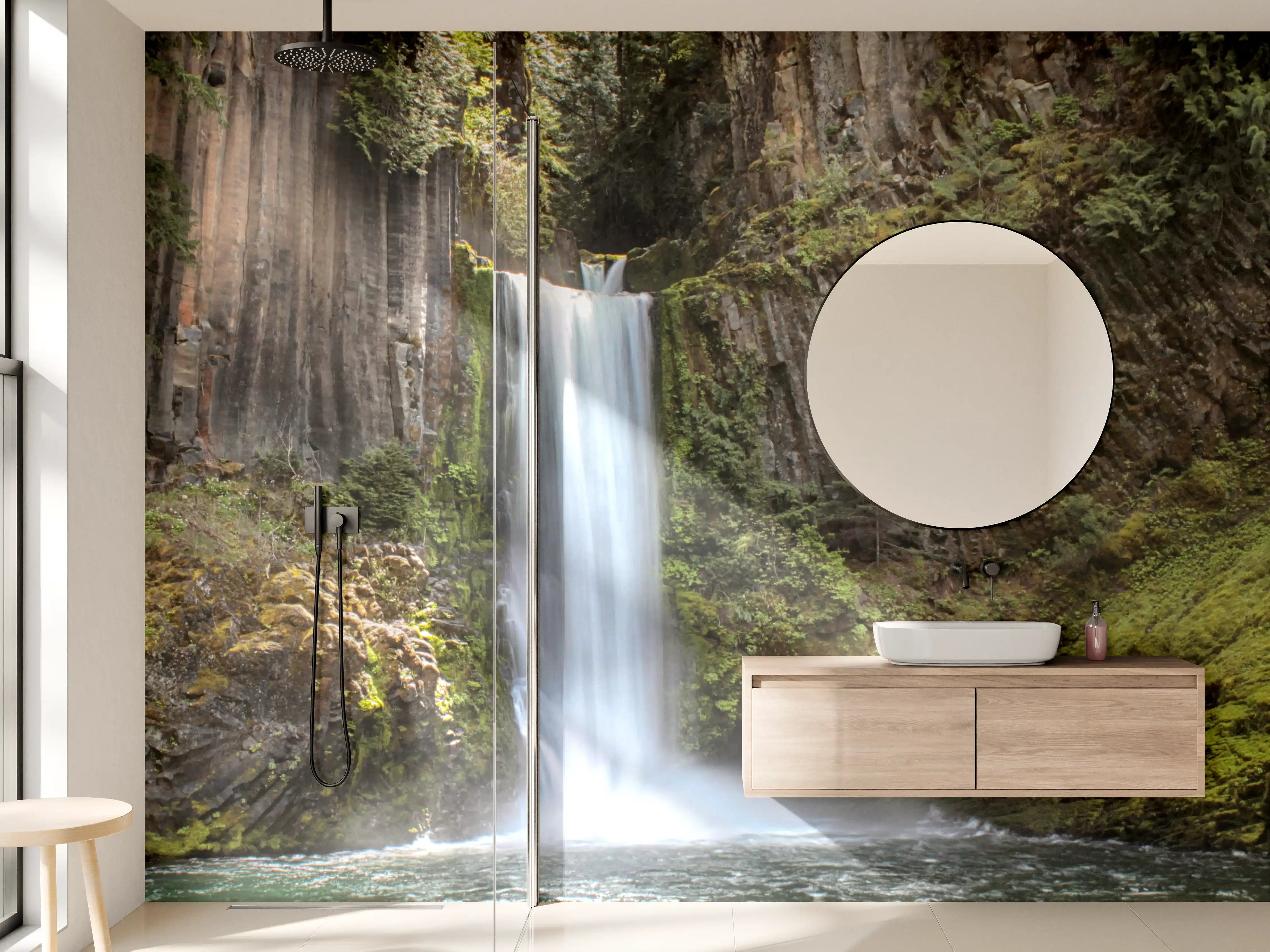 Wandverkleidung Bad - Friedliche Tokatee Falls