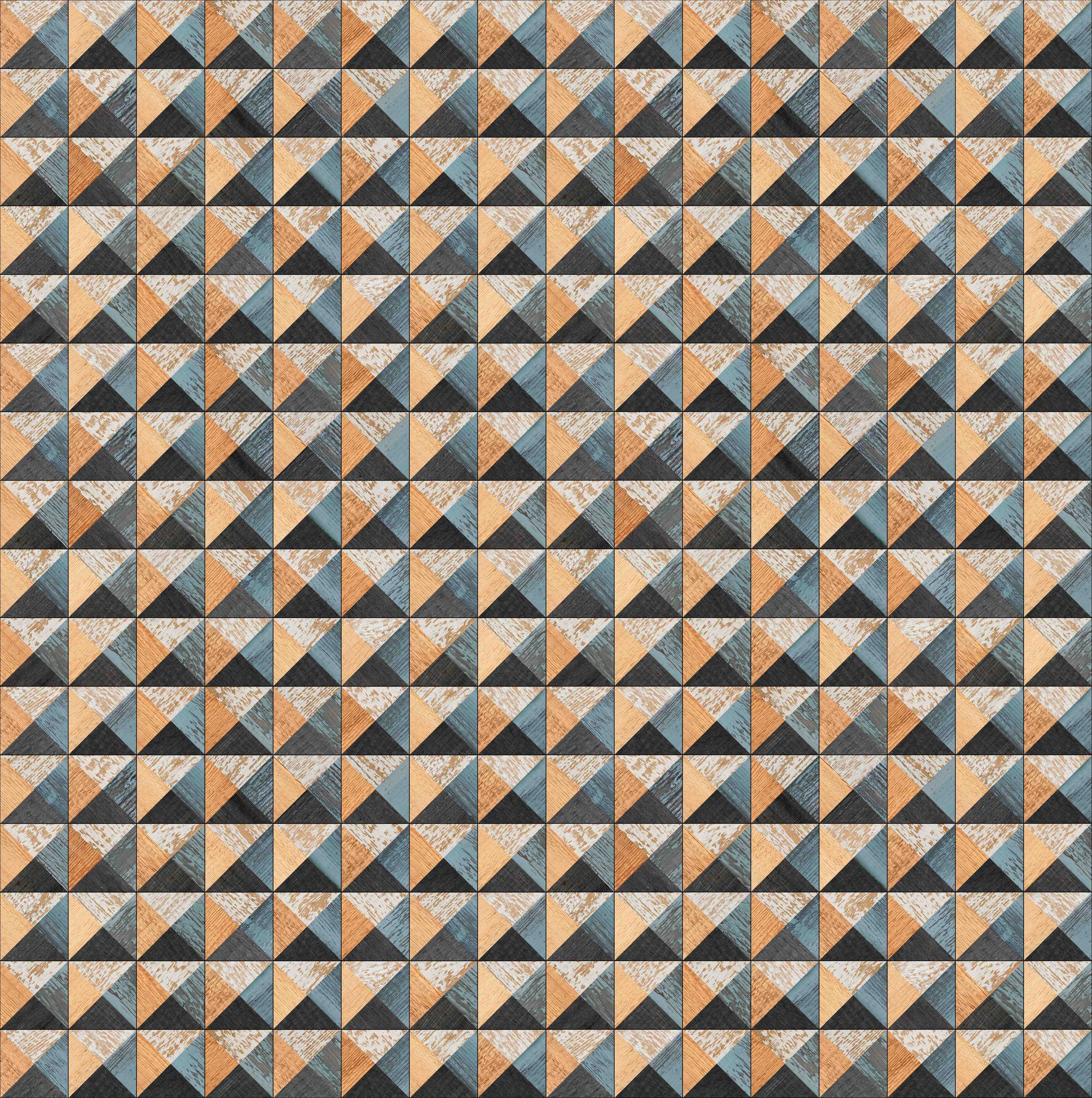 Wandverkleidung Bad-Gemusterte geometrische Wandtapete in warmen Tönen