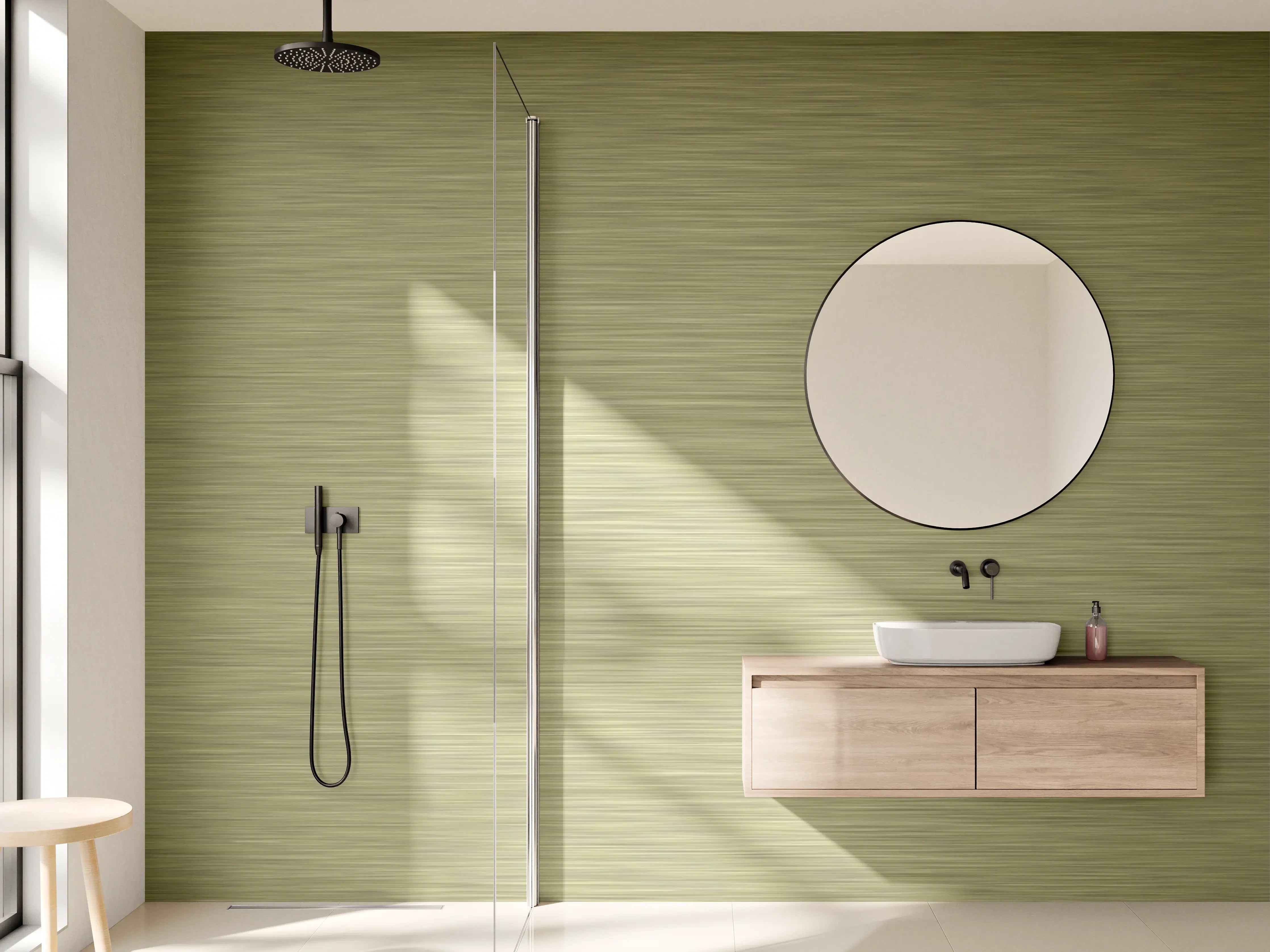 Wandverkleidung Bad - Gold - ALU Prime - Metall Gebürstet