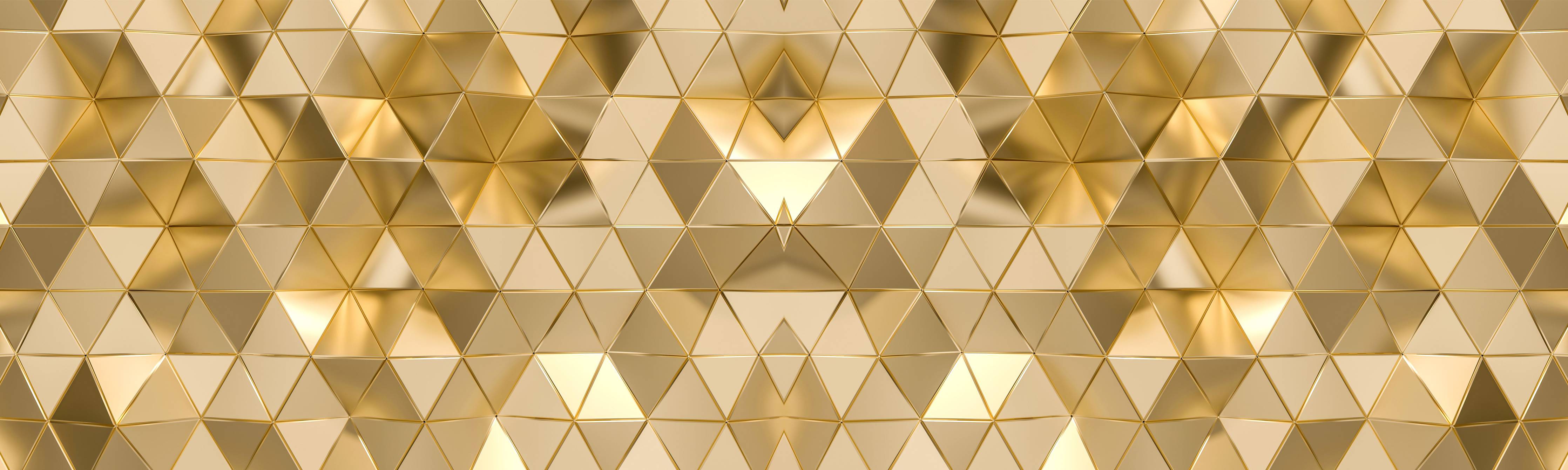 Wandverkleidung Bad-Goldenes Geometrie-Muster