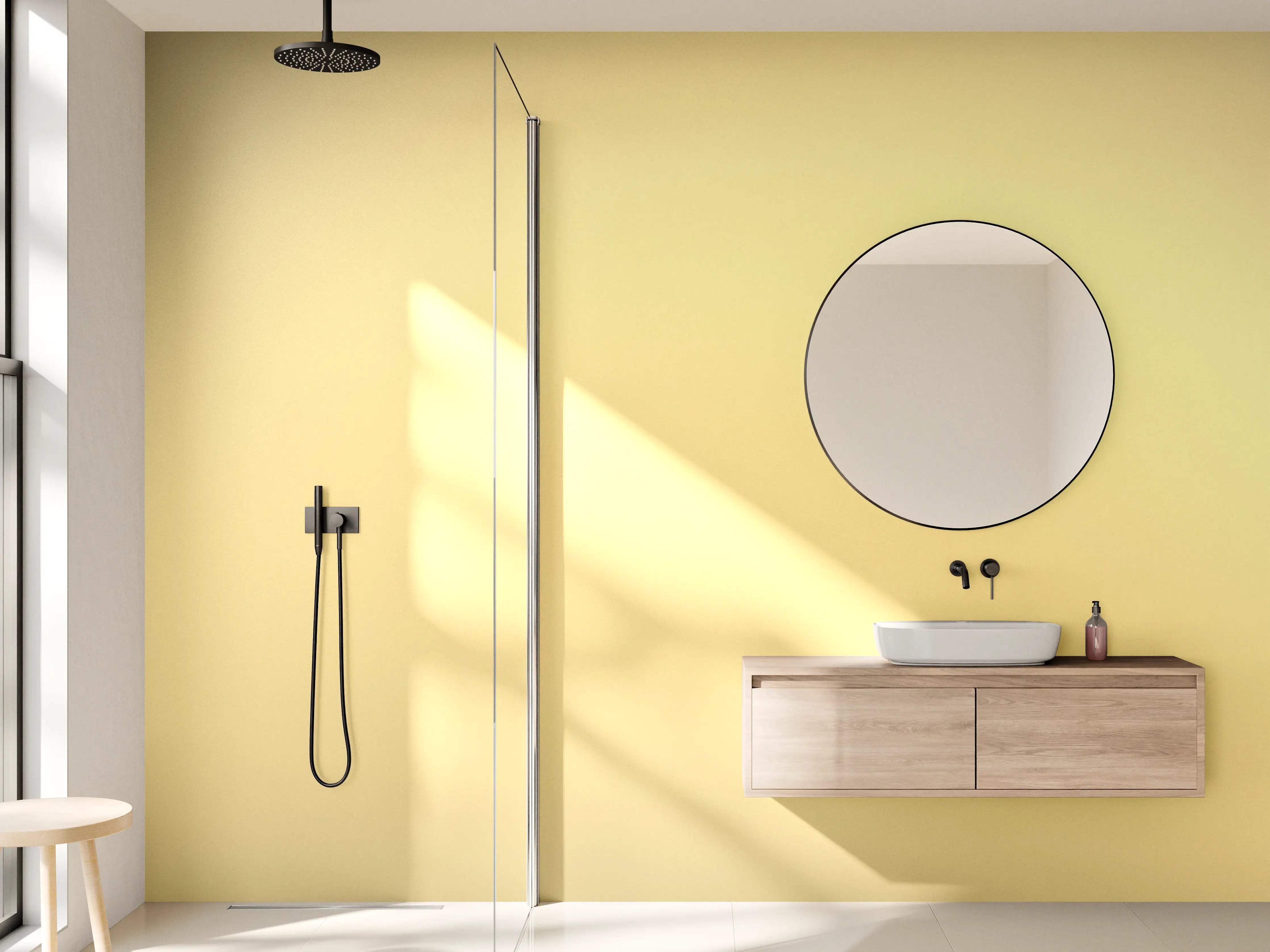 Wandverkleidung Bad - Goldenes poliertes Metall