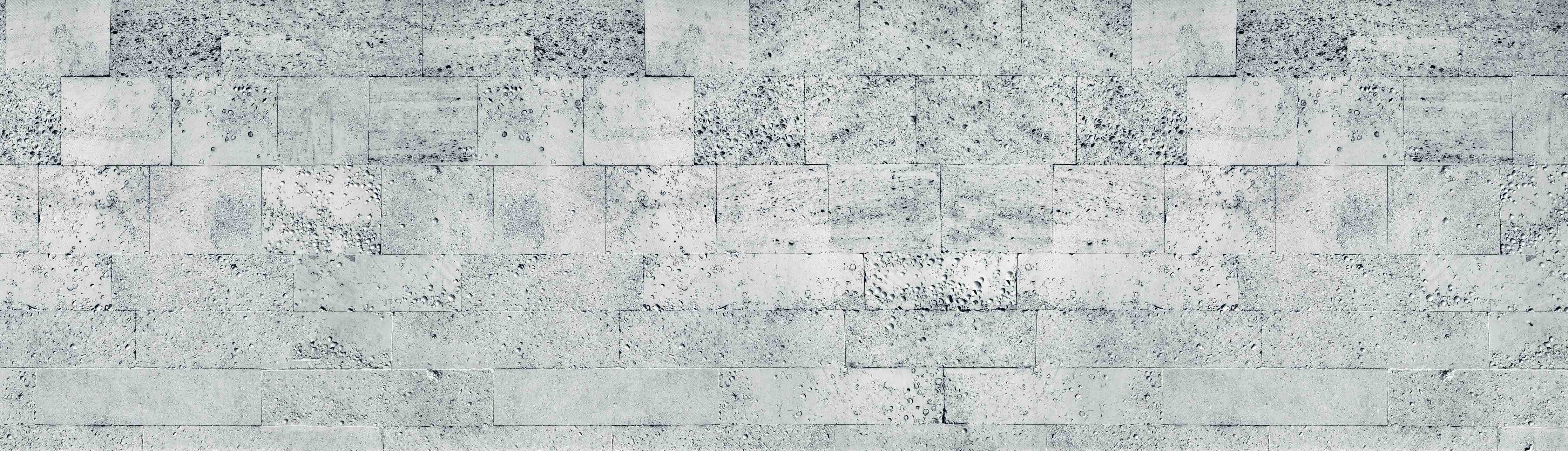 Wandverkleidung Bad-Gräuliche Tuffstein-Blockwand