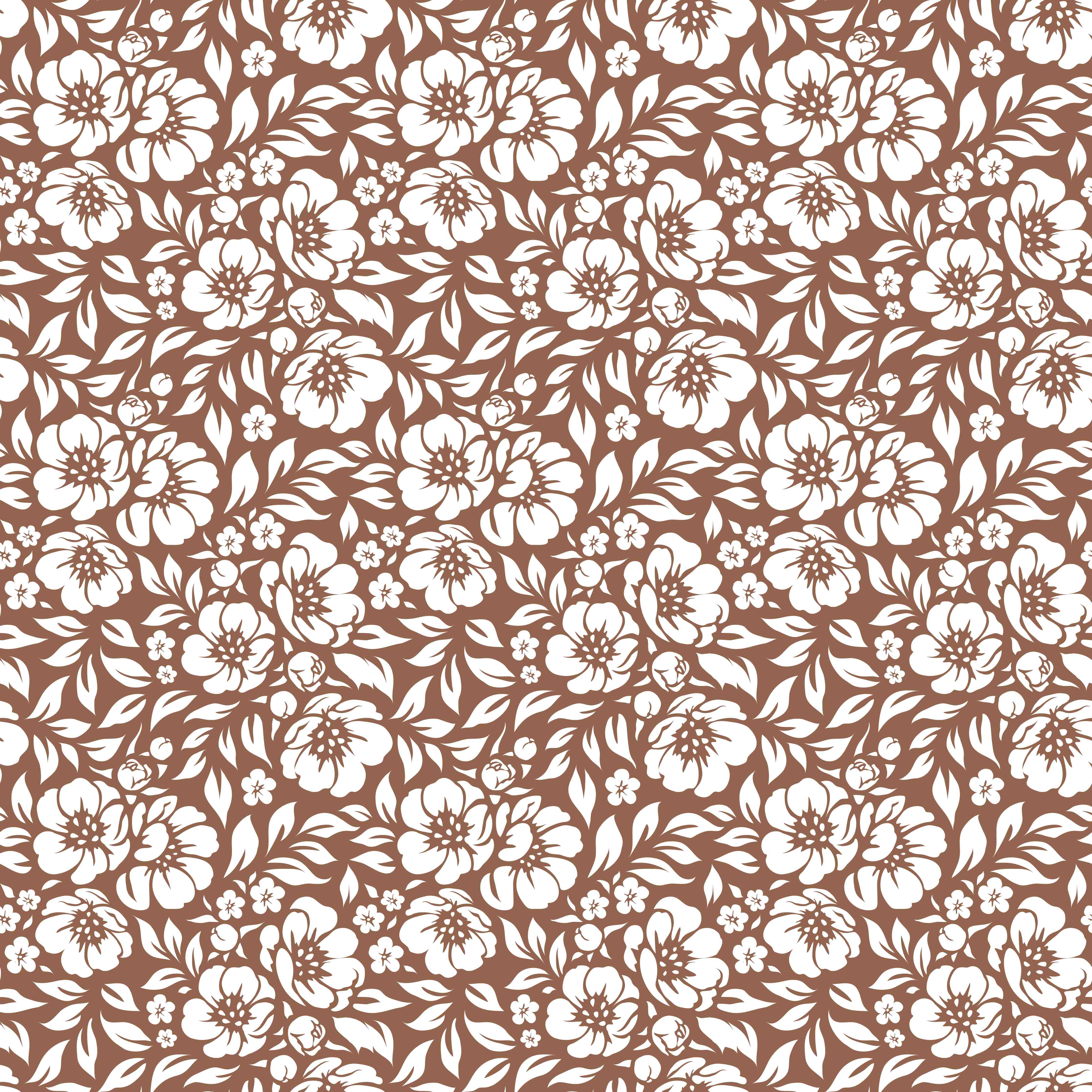 Wandverkleidung Bad-Graue Blüten im Weiß- und Brauntöne