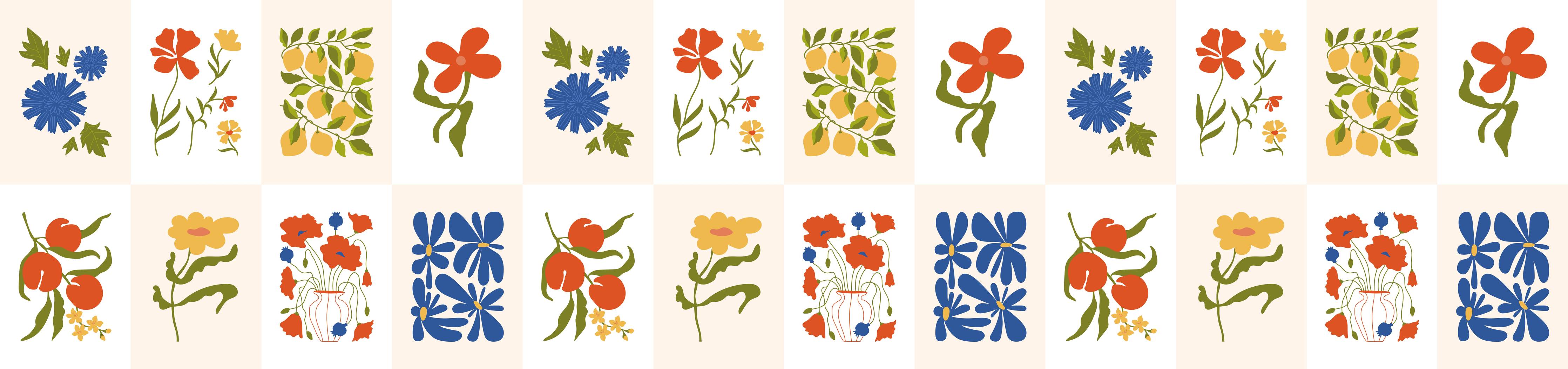 Wandverkleidung Bad-Graue Blütenpracht in Farbvielfalt