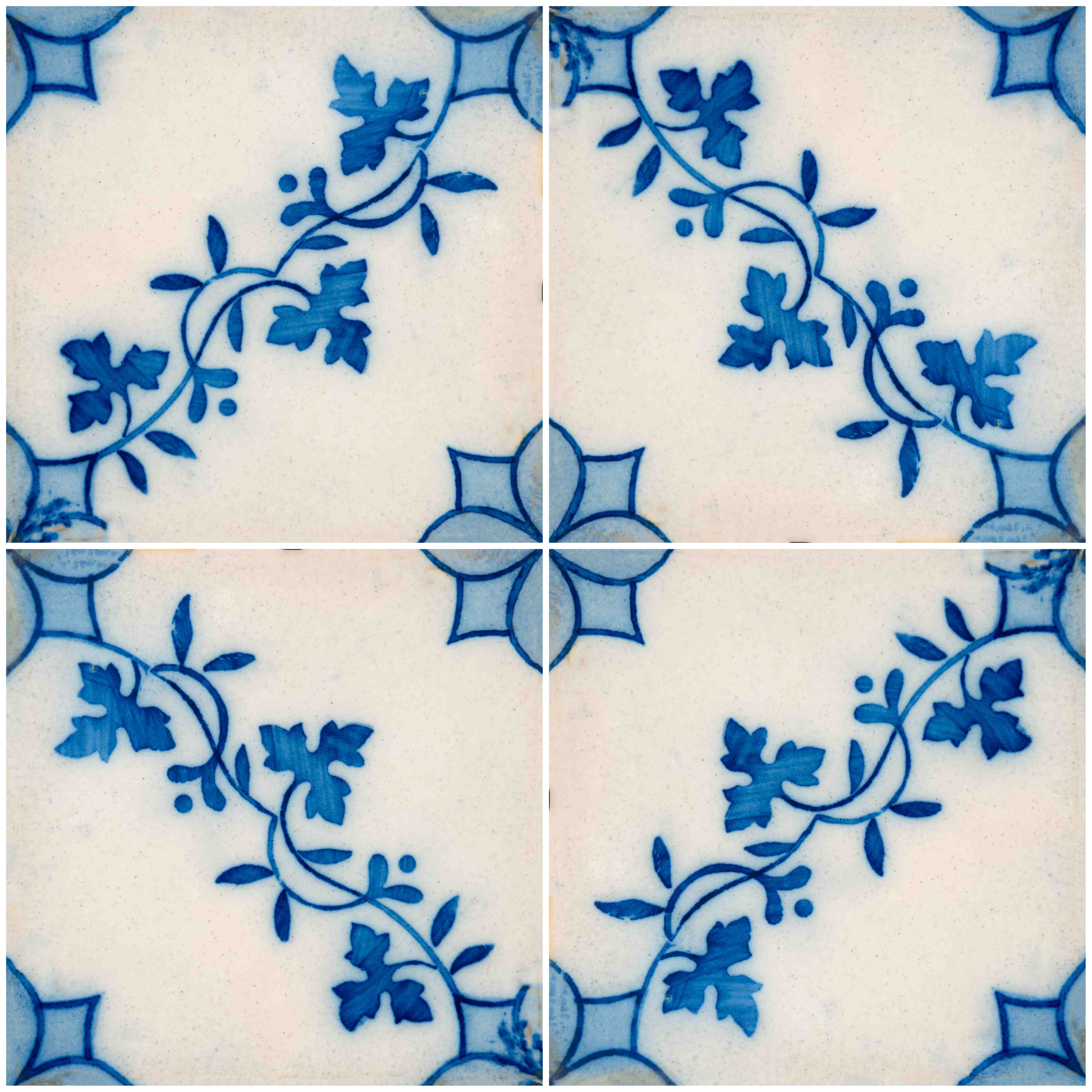 Wandverkleidung Bad-Graue floral dekorierte Fliesen