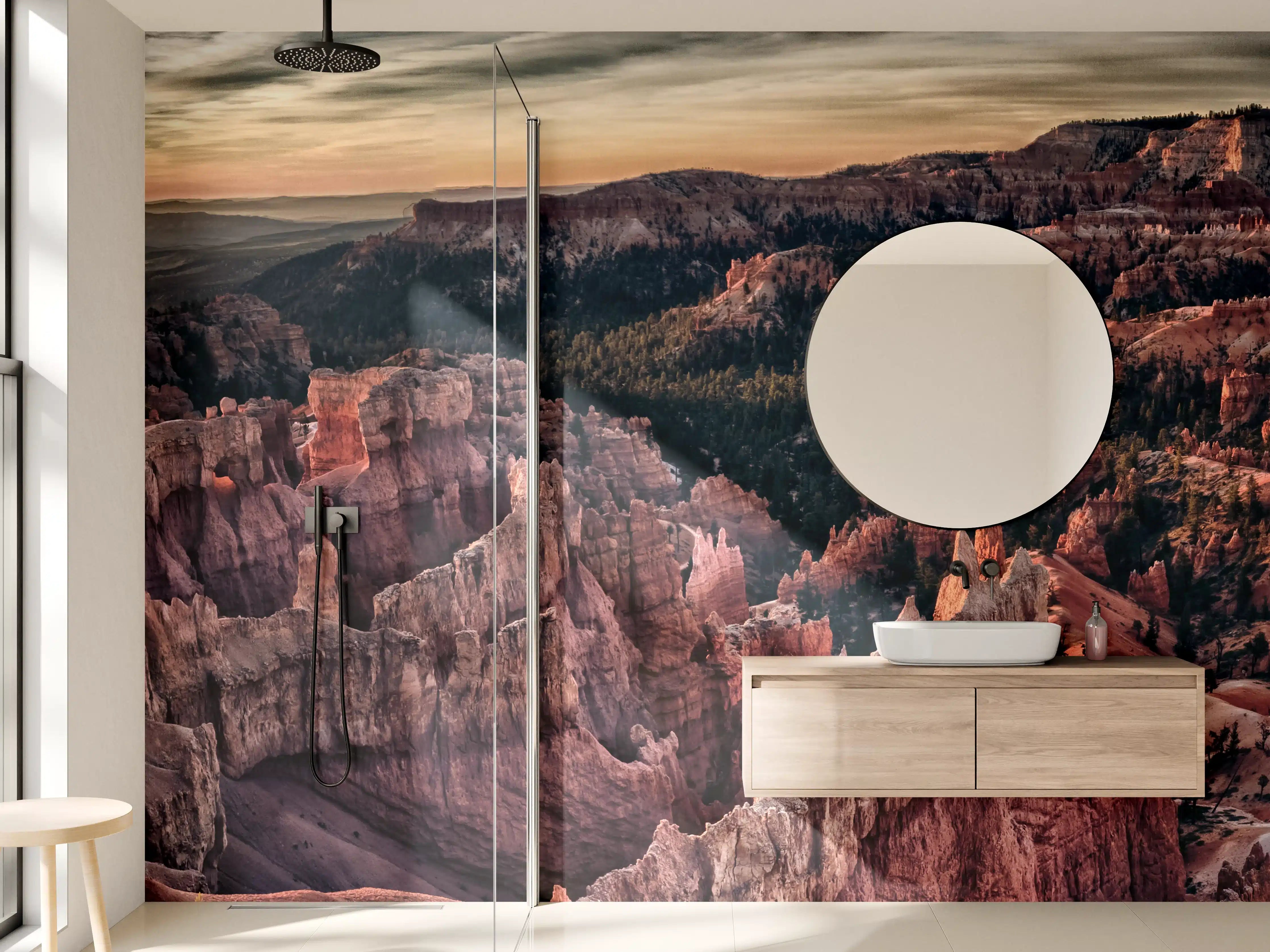 Wandverkleidung Bad - Großer Canyon bei Sonnenuntergang