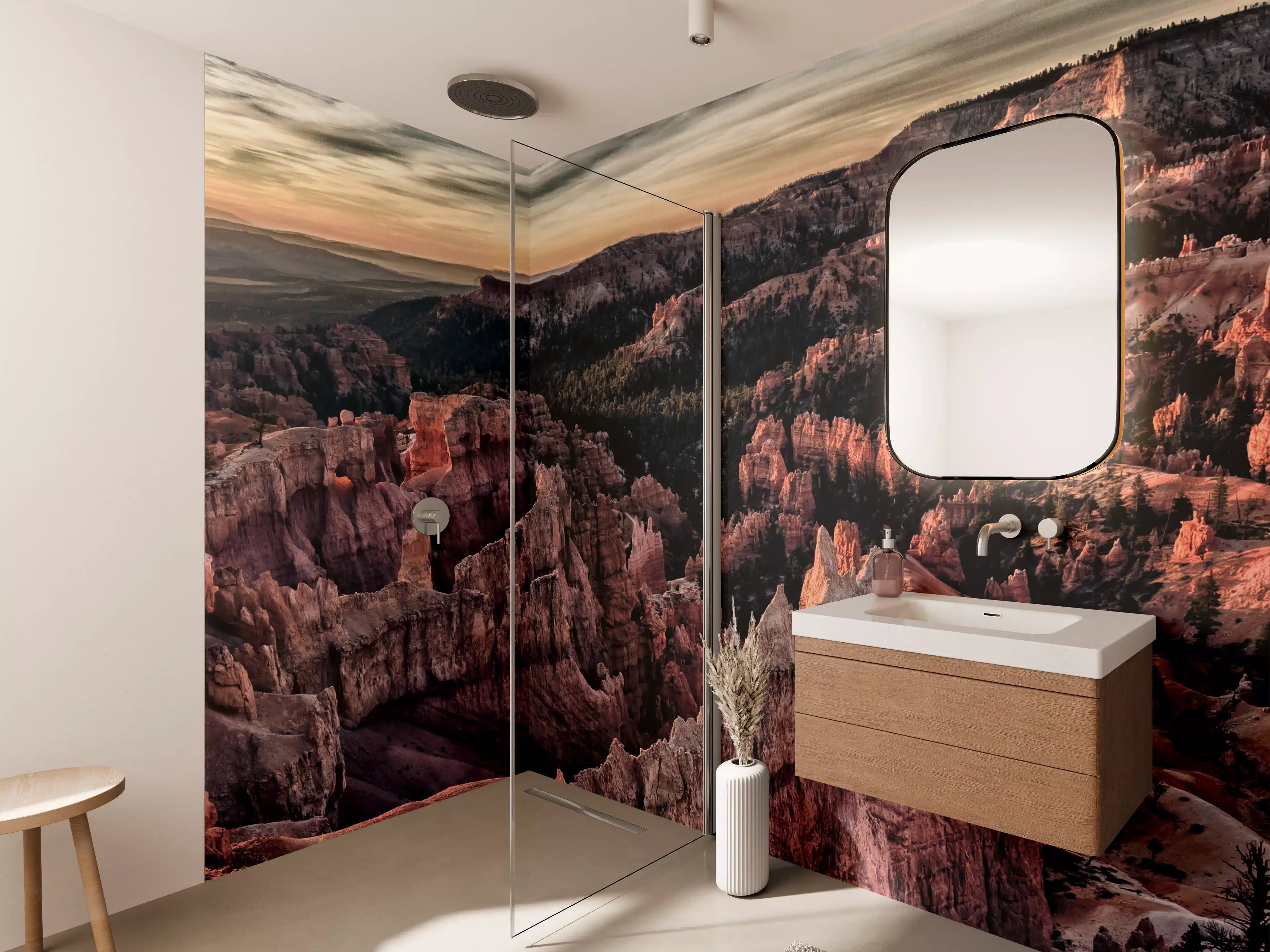 Wandverkleidung Bad - Großer Canyon bei Sonnenuntergang