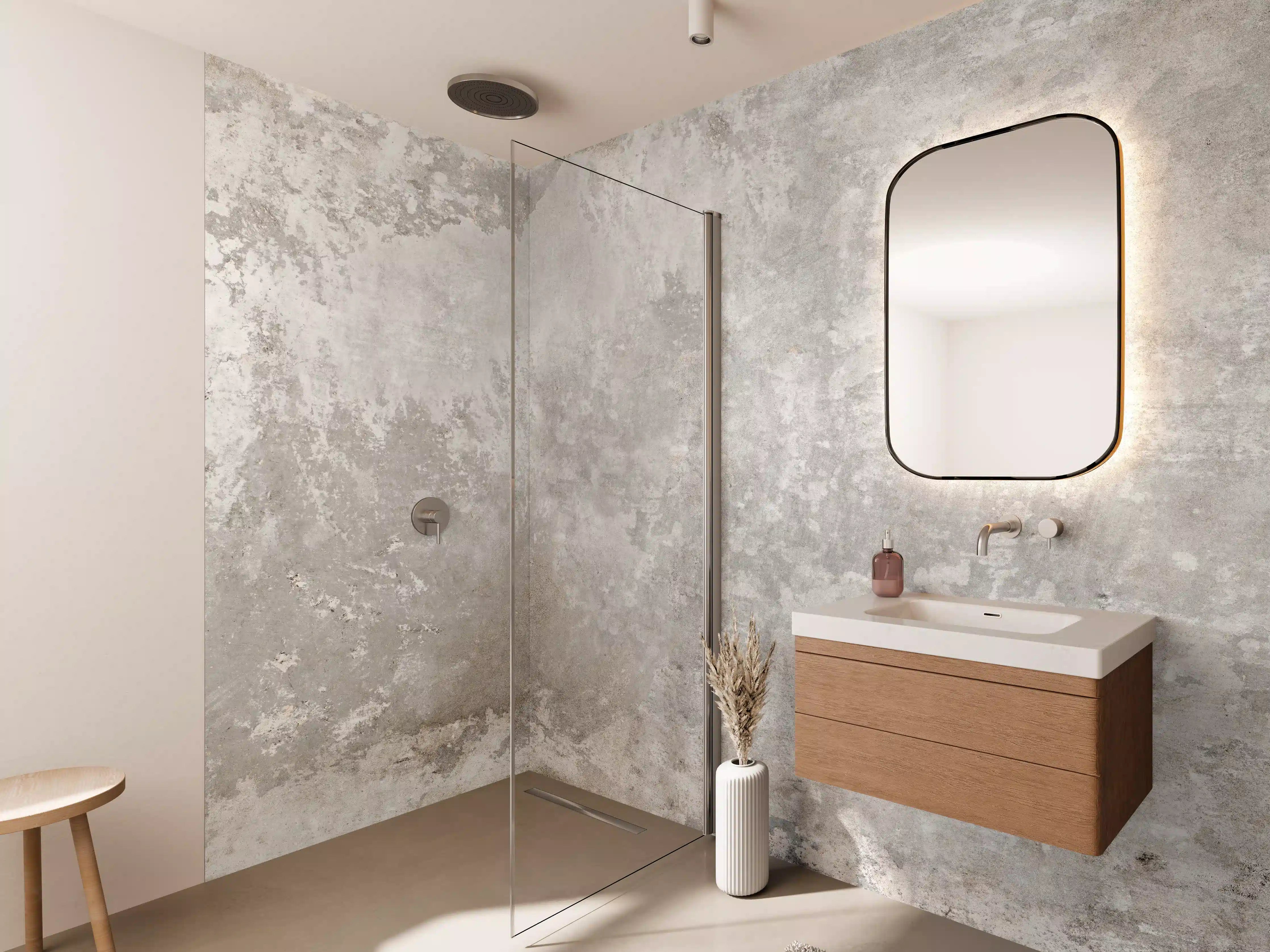 Wandverkleidung Bad - Grunge Zement Wandtextur