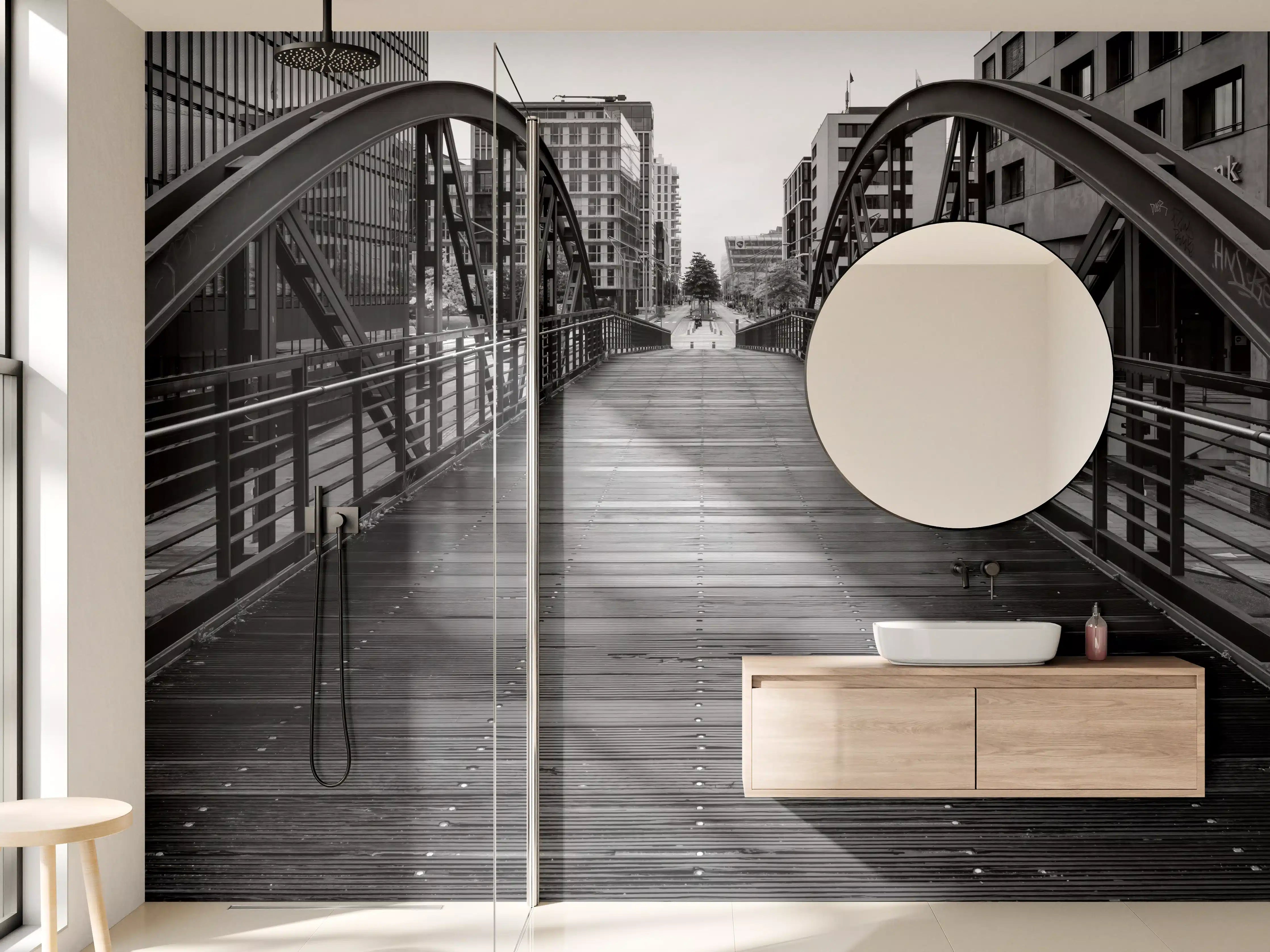 Wandverkleidung Bad - Hamburg - magische Brücke