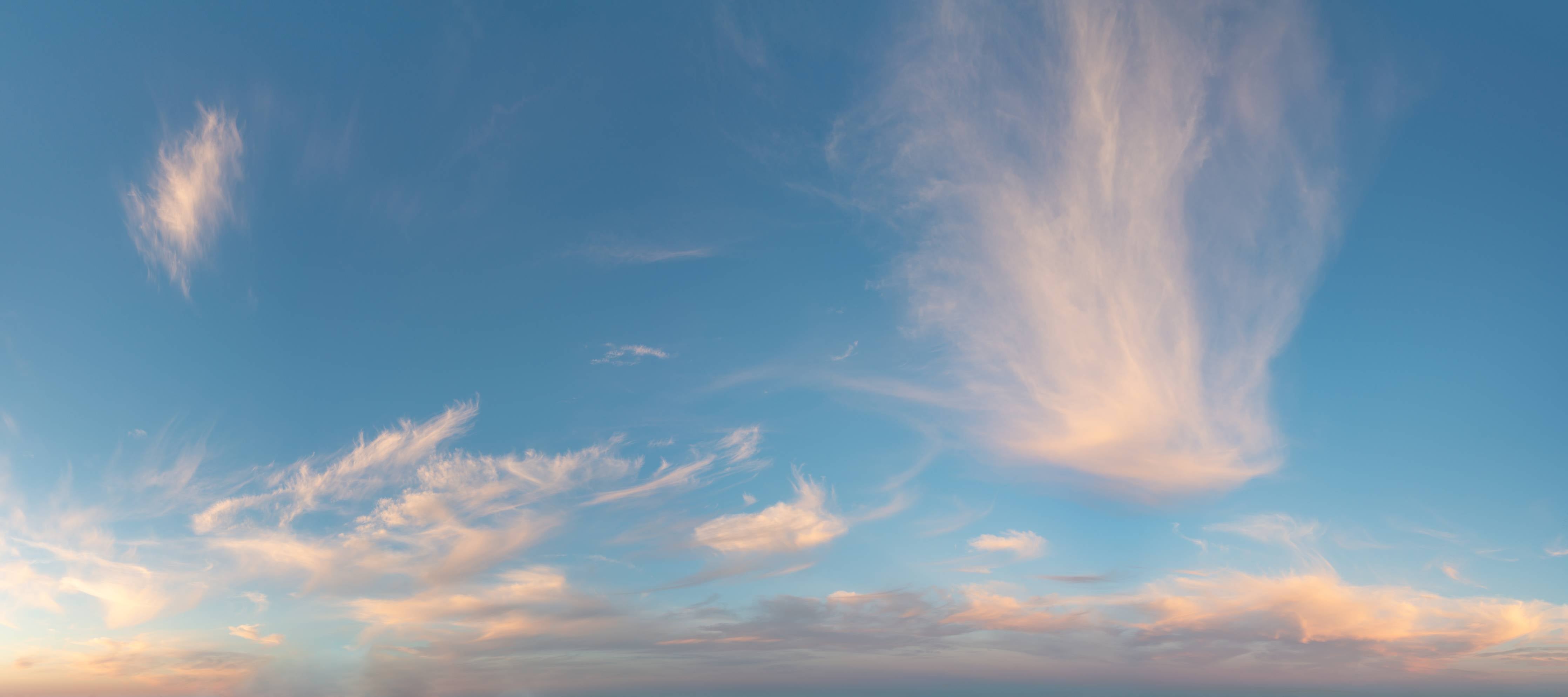 Wandverkleidung Bad-Himmel mit Wolken bei Sonnenuntergang