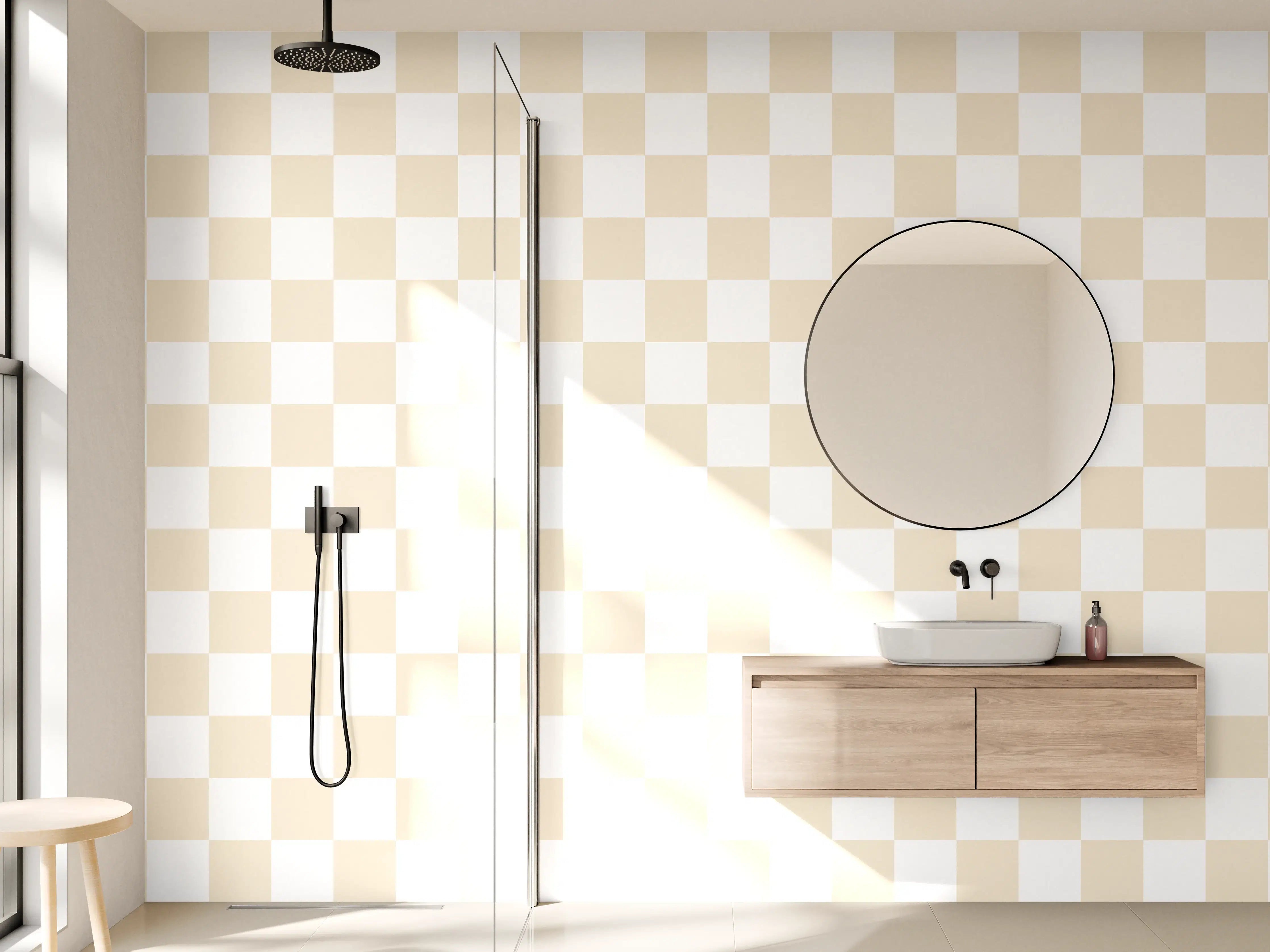 Wandverkleidung Bad - Himmel über Bergen mit Sonnenuntergang