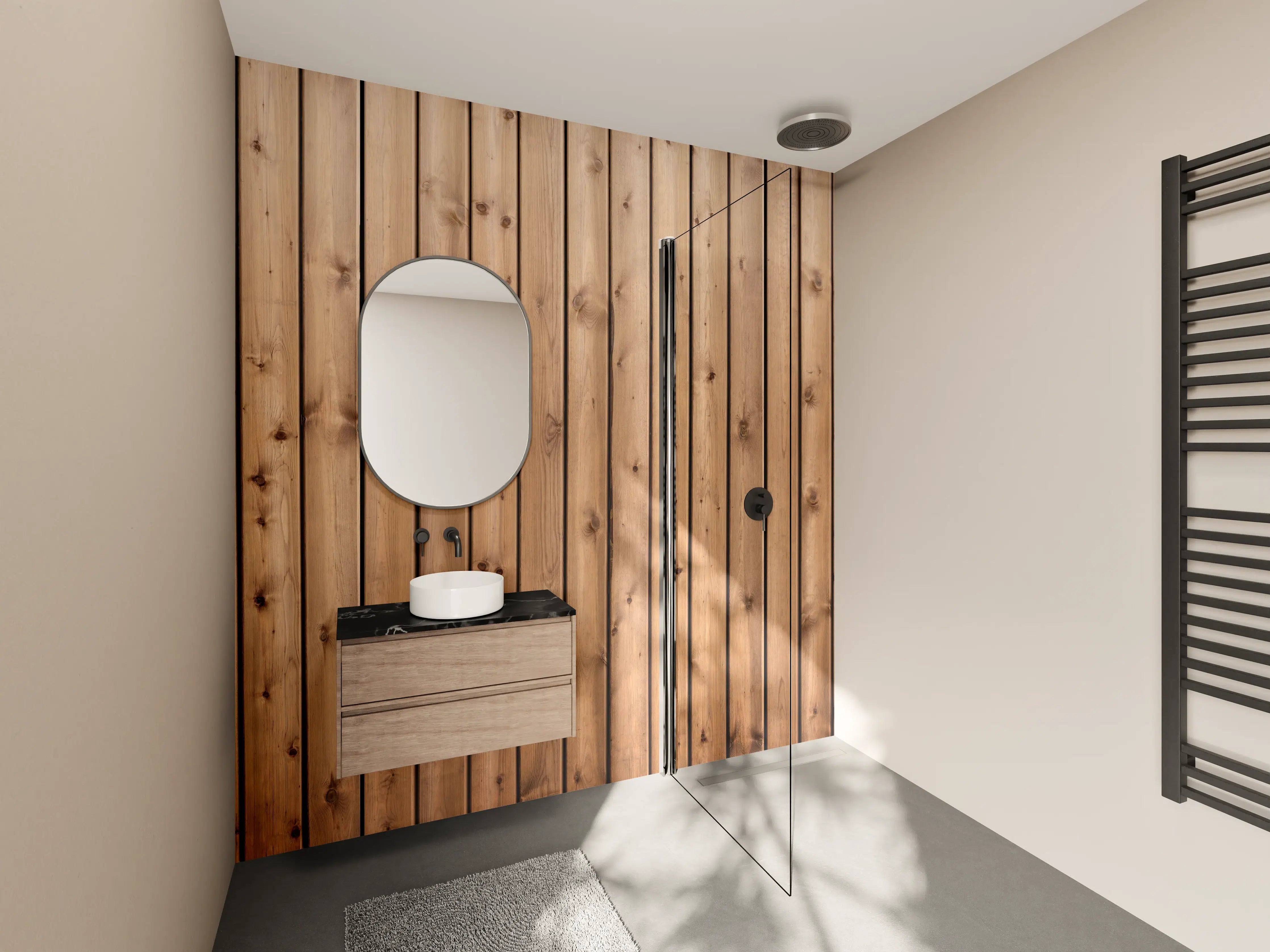 Wandverkleidung Bad - Hochauflösende Holzbrett-Struktur