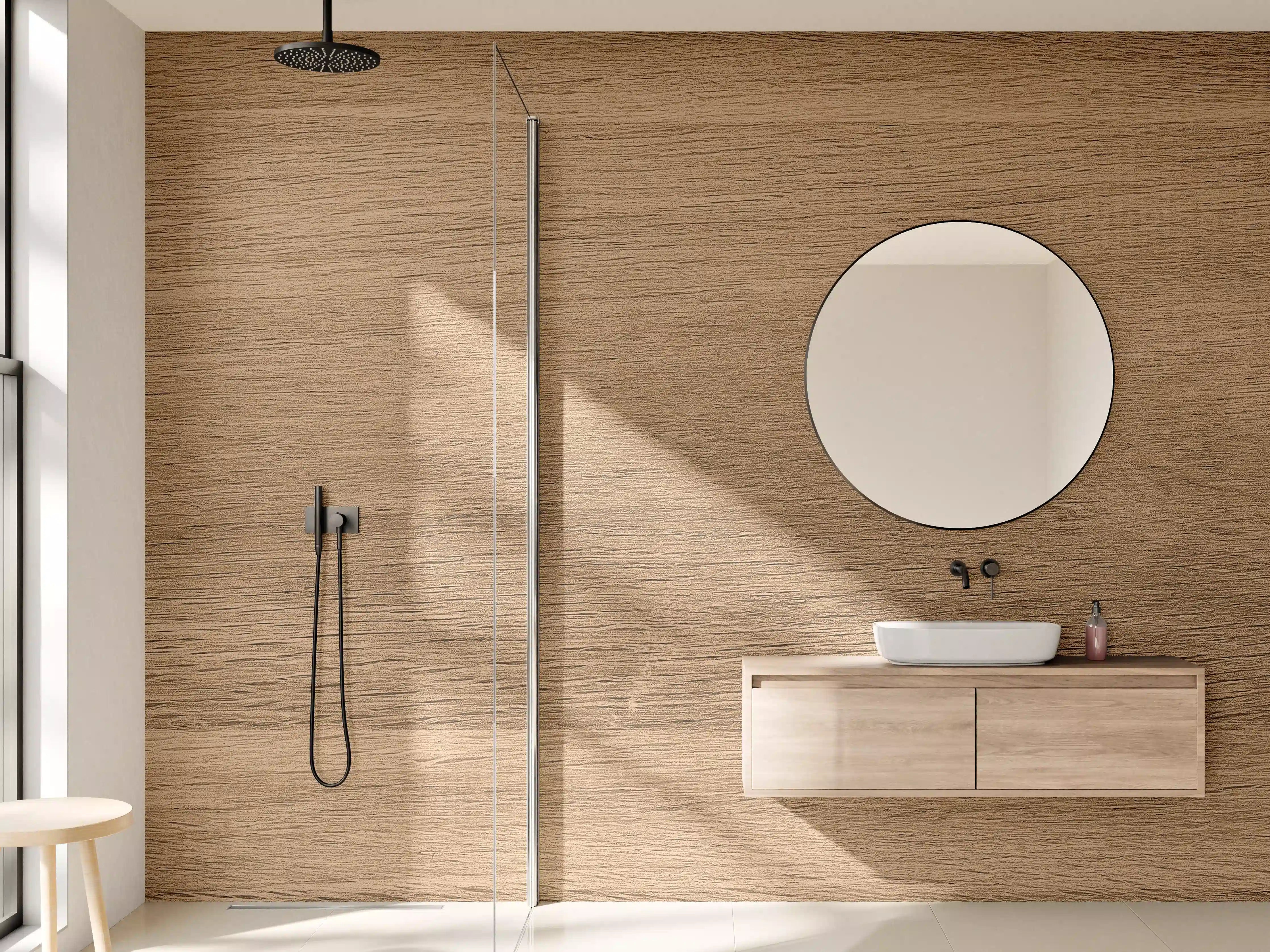 Wandverkleidung Bad - Holztextur und hölzerner Hintergrund 1