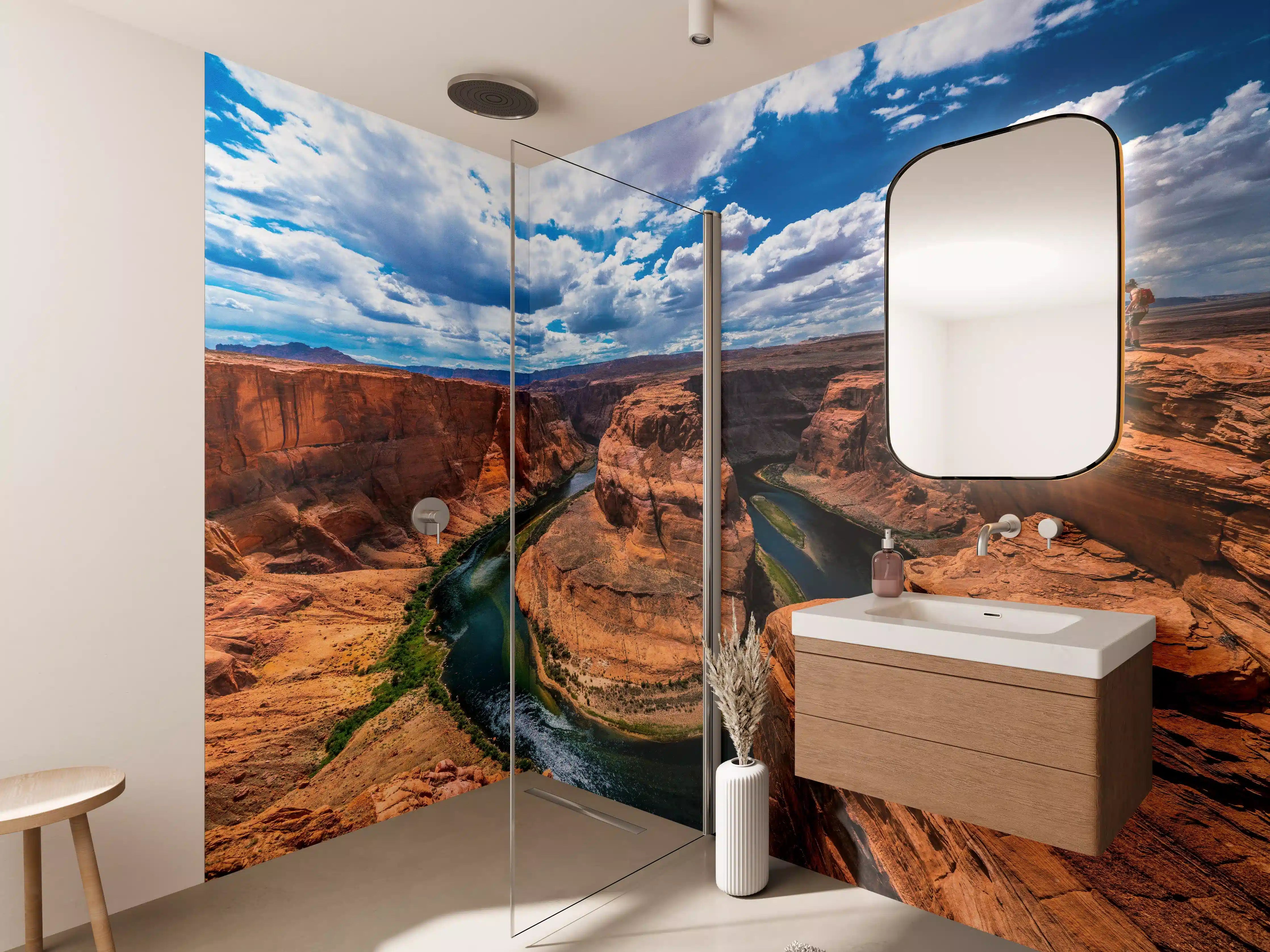 Wandverkleidung Bad - Horseshoe Bend Tal in Arizona bei Tag