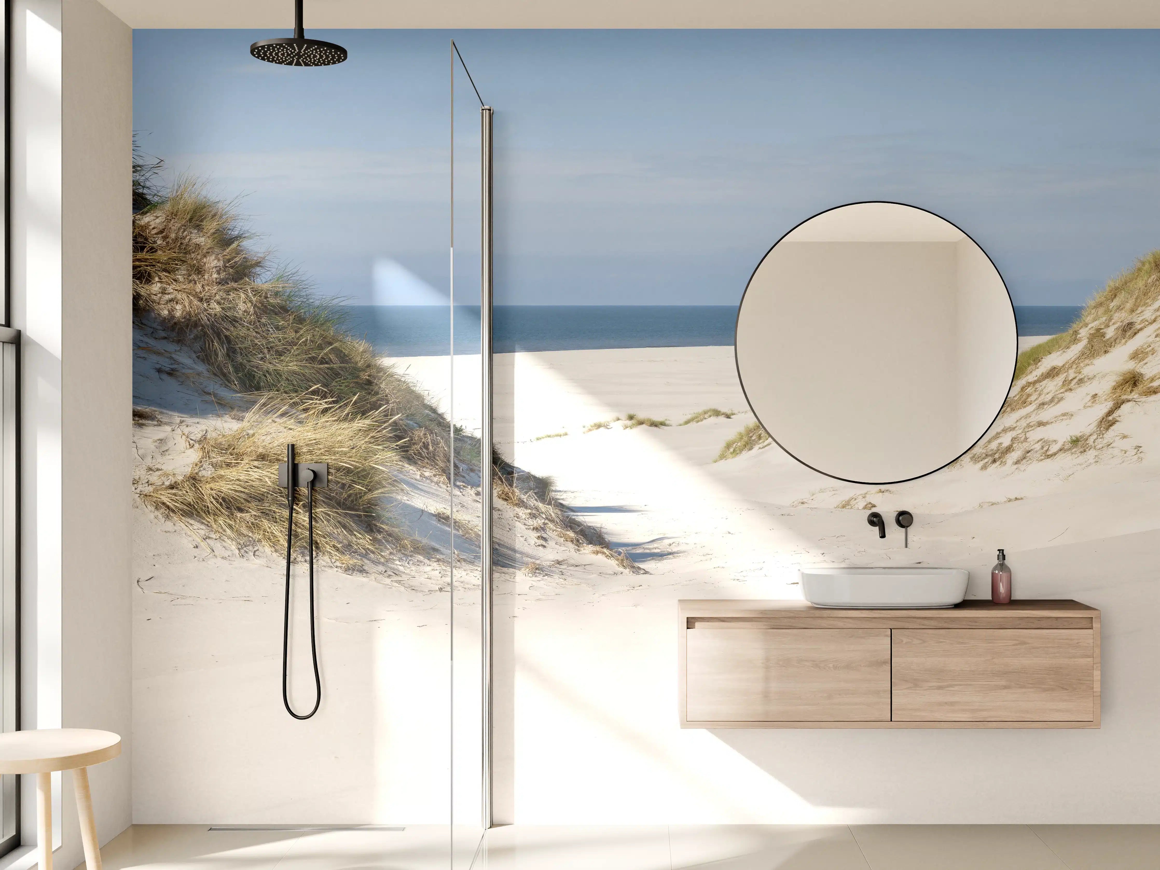 Wandverkleidung Bad - Idyllische Sanddüne am Meer