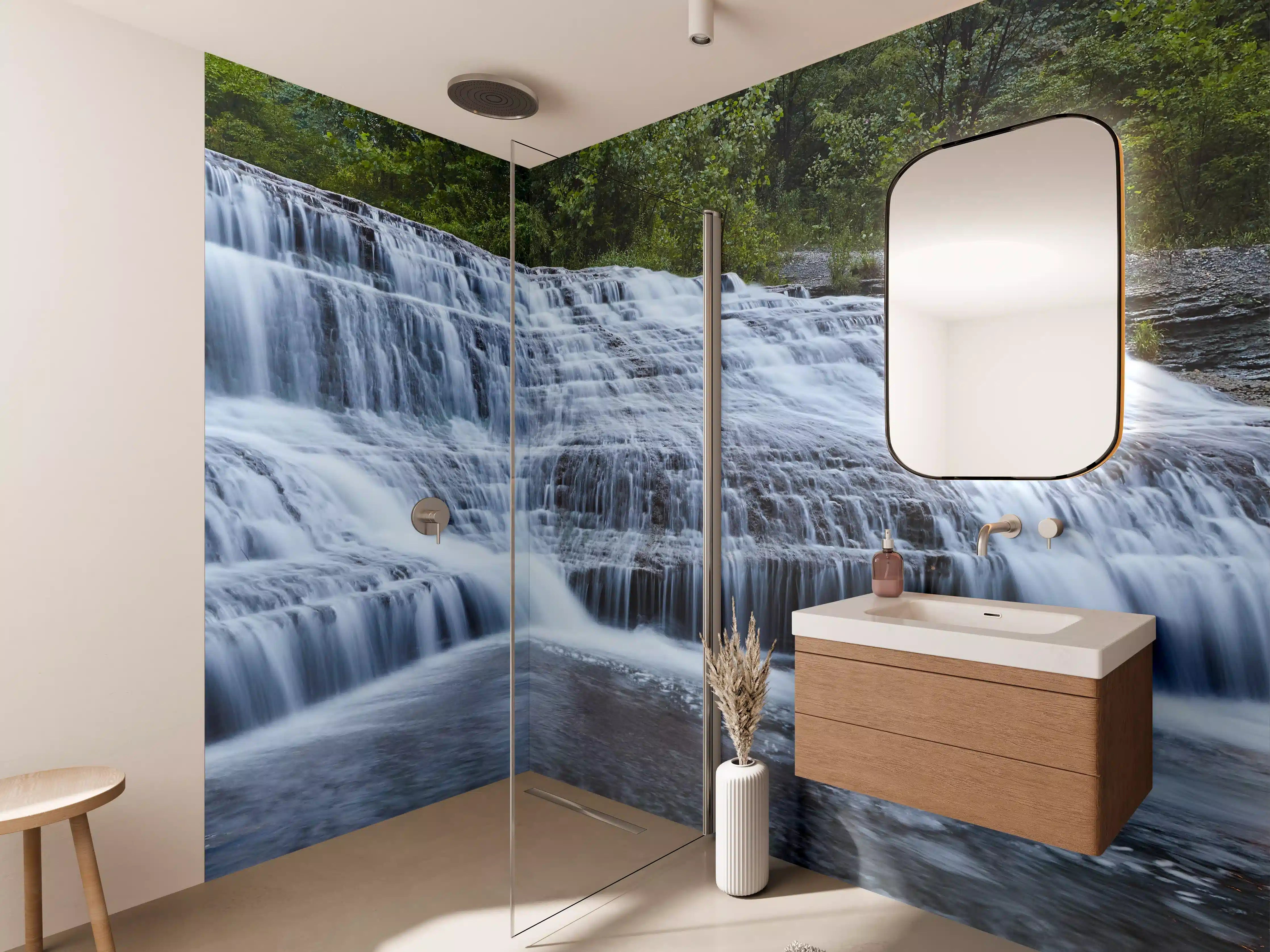Wandverkleidung Bad - Indiana Wasserfall