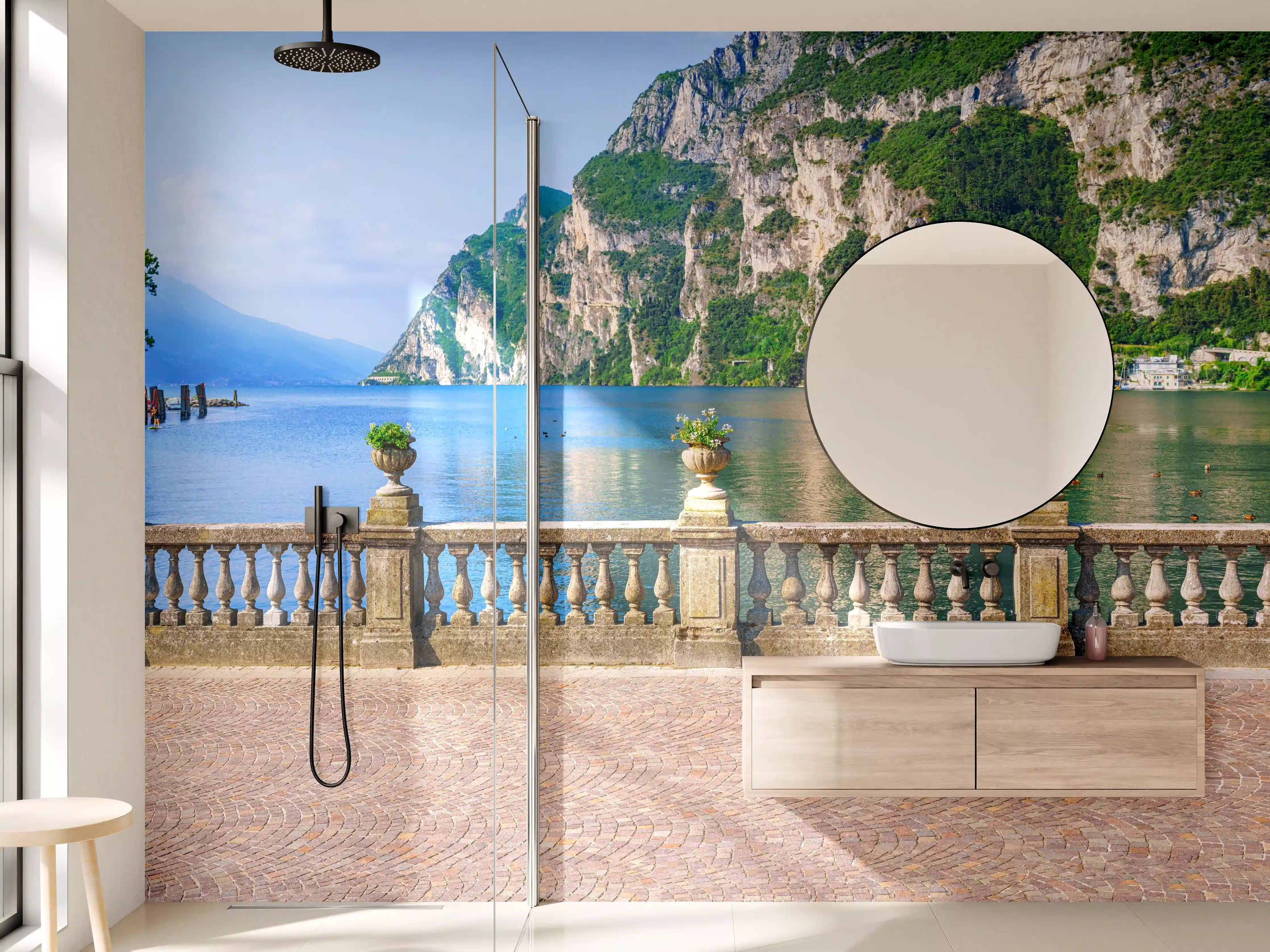 Wandverkleidung Bad - Italien Riva del Garda See