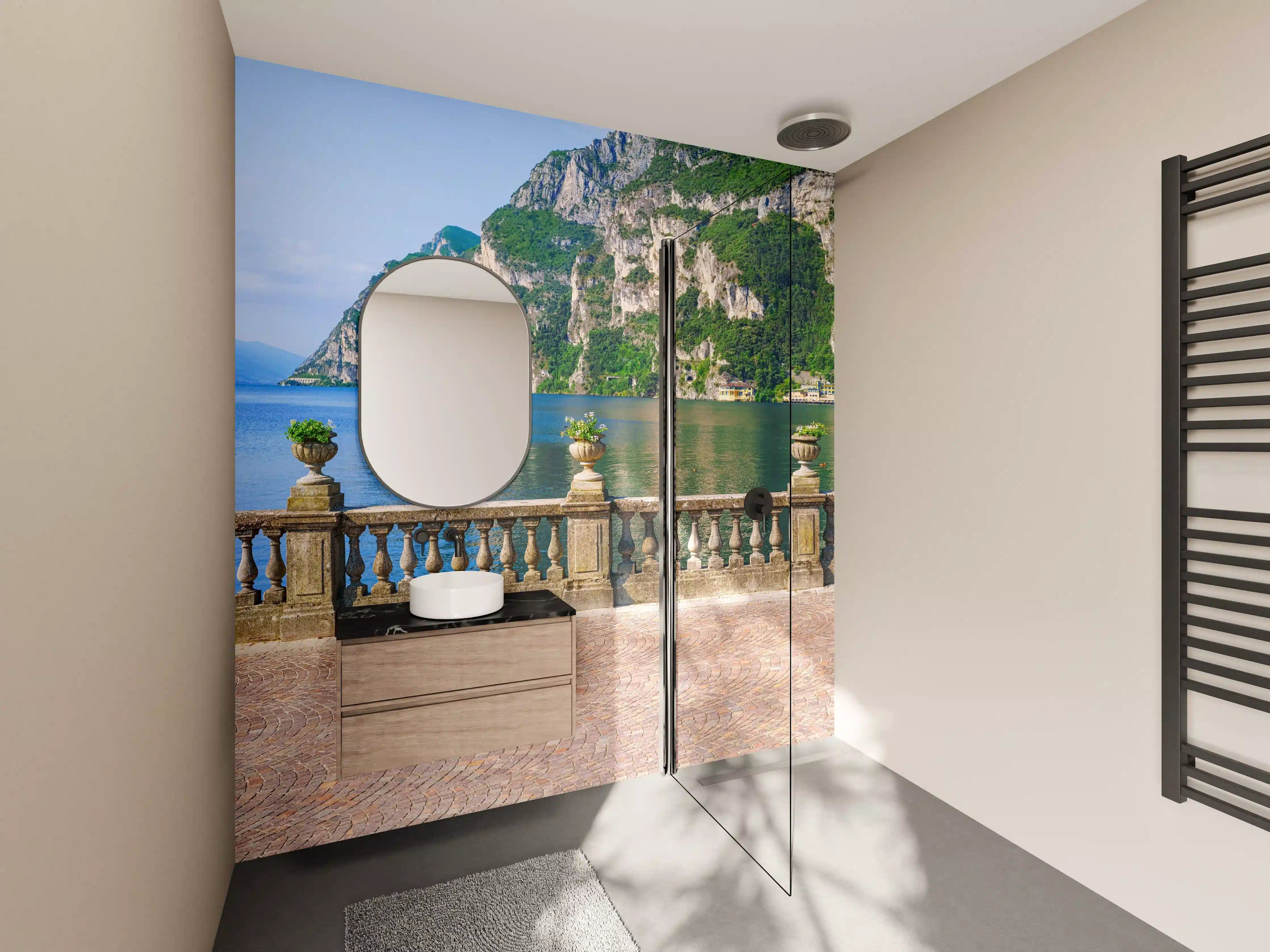 Wandverkleidung Bad - Italien Riva del Garda See