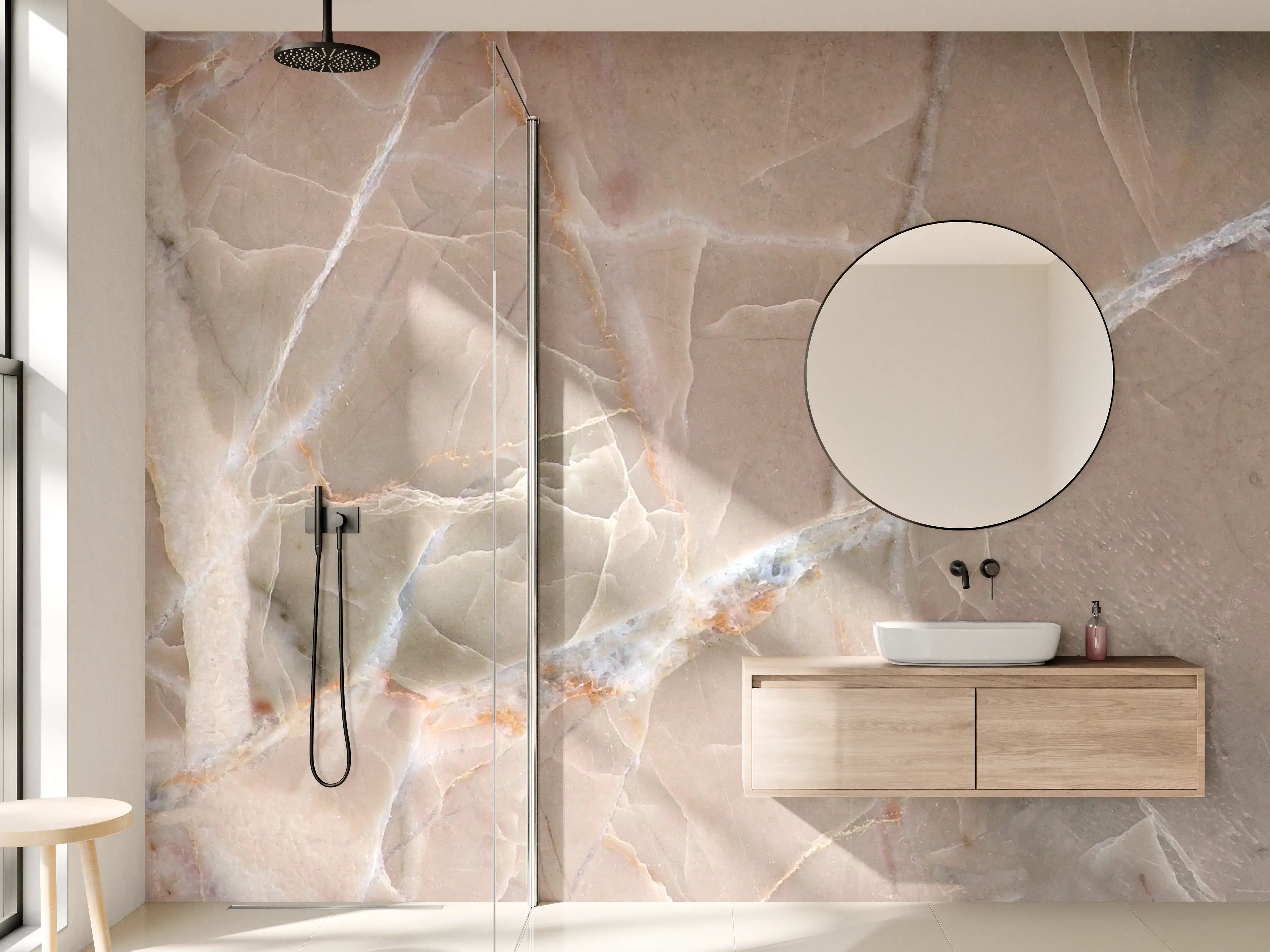 Wandverkleidung Bad - Italienische Marmor Textur