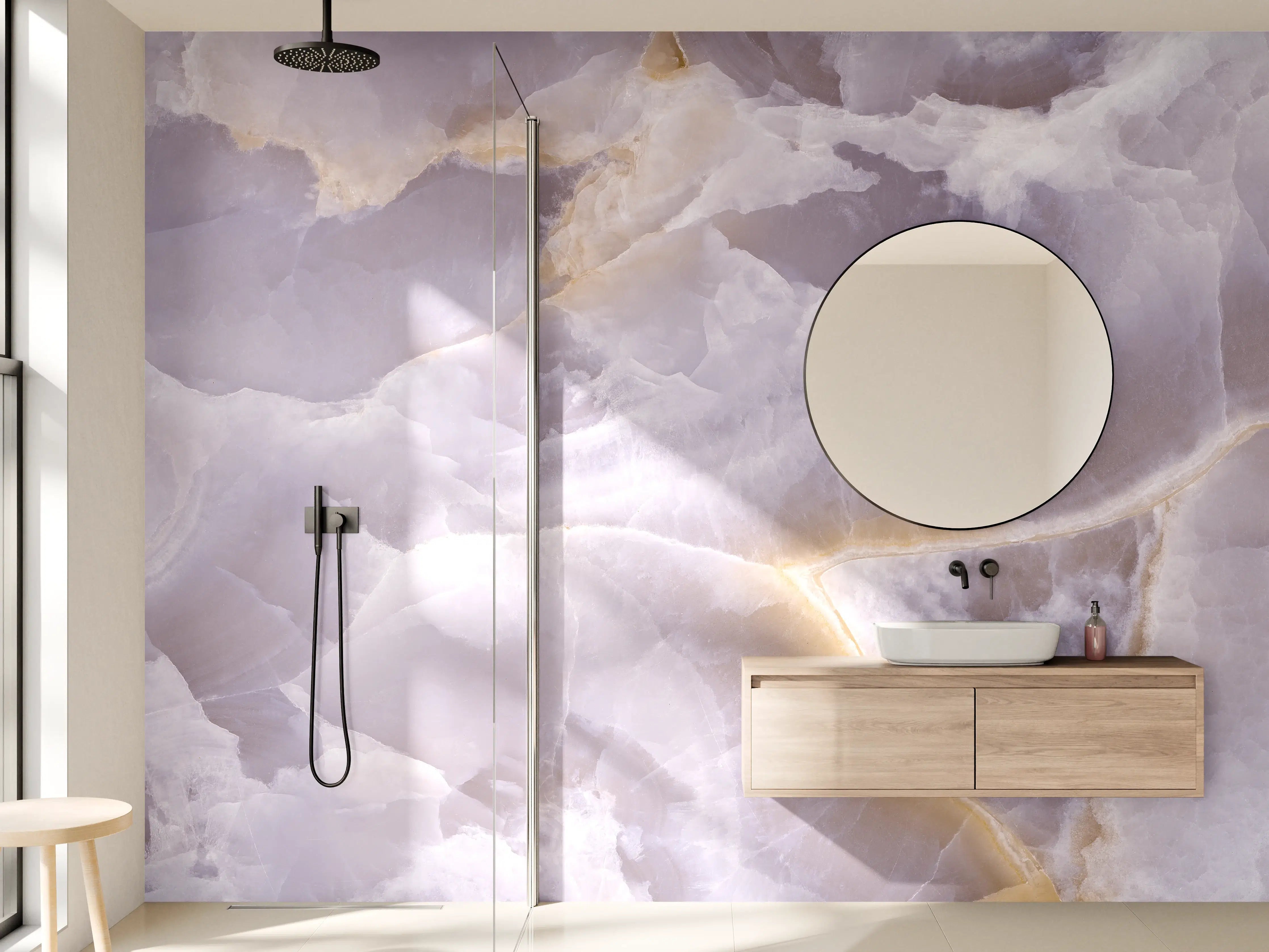 Wandverkleidung Bad - Italienischer Marmor