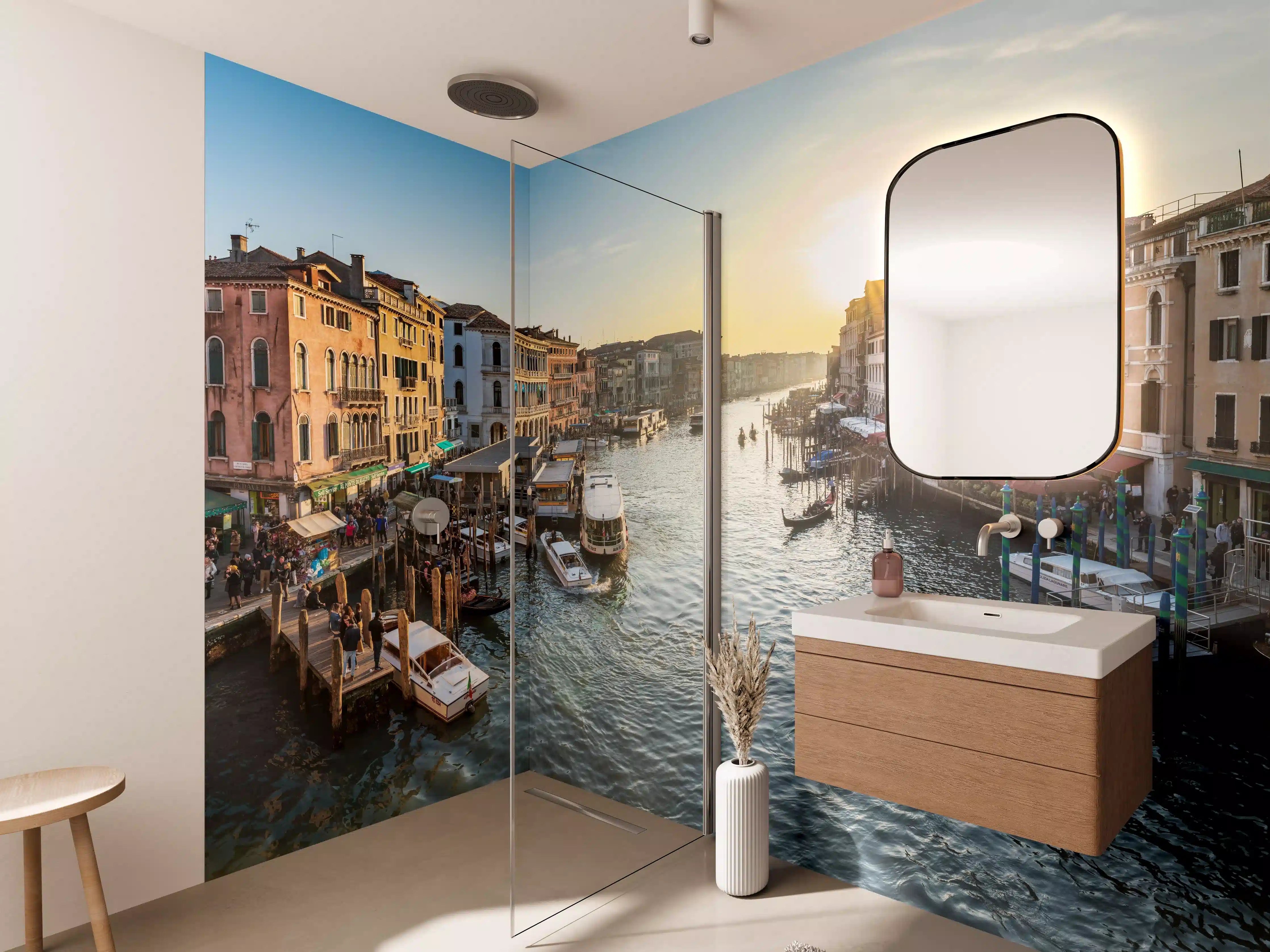 Wandverkleidung Bad - Kanäle von Venedig - Italien