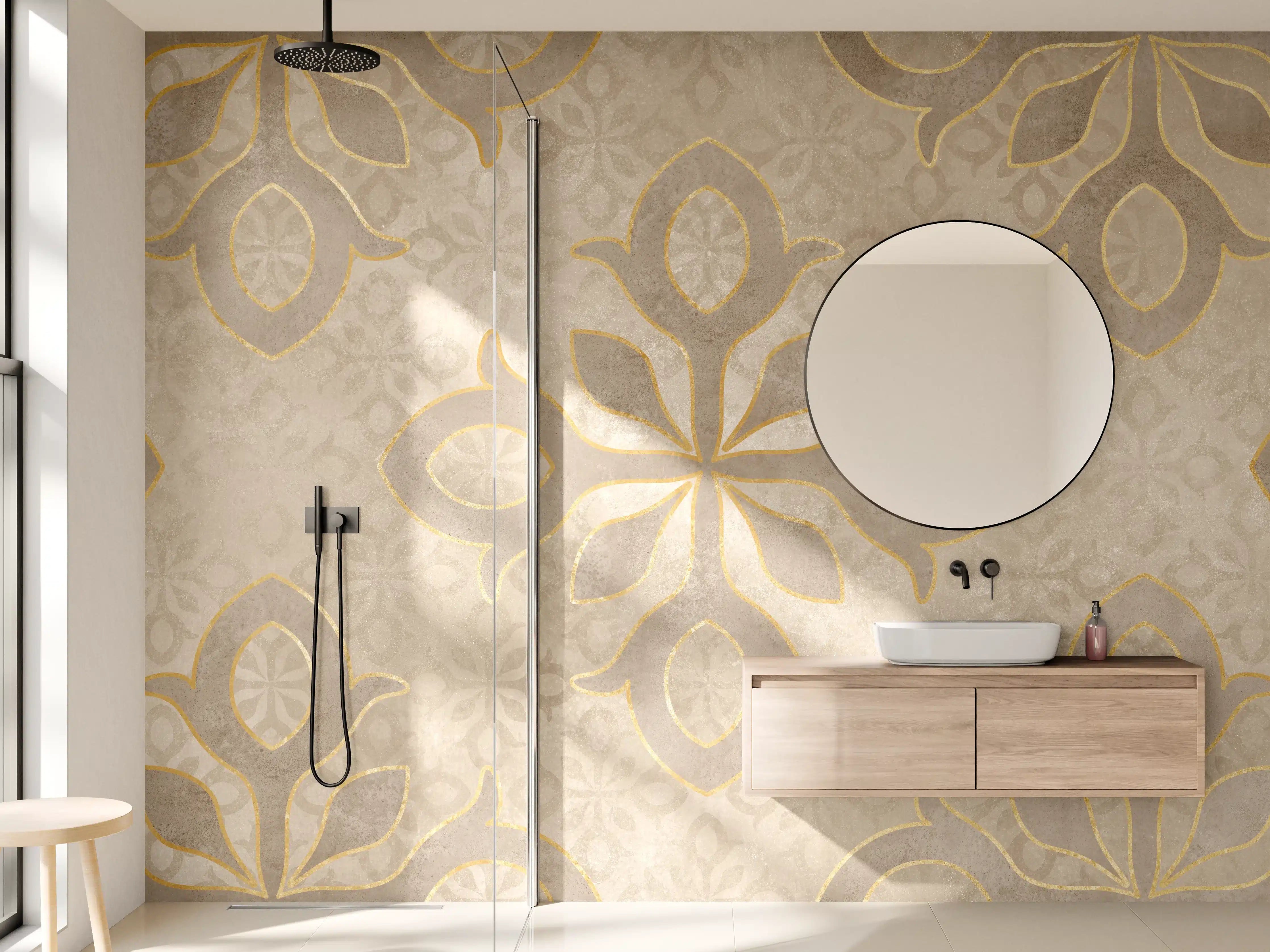 Wandverkleidung Bad - Königliches Ornament Muster