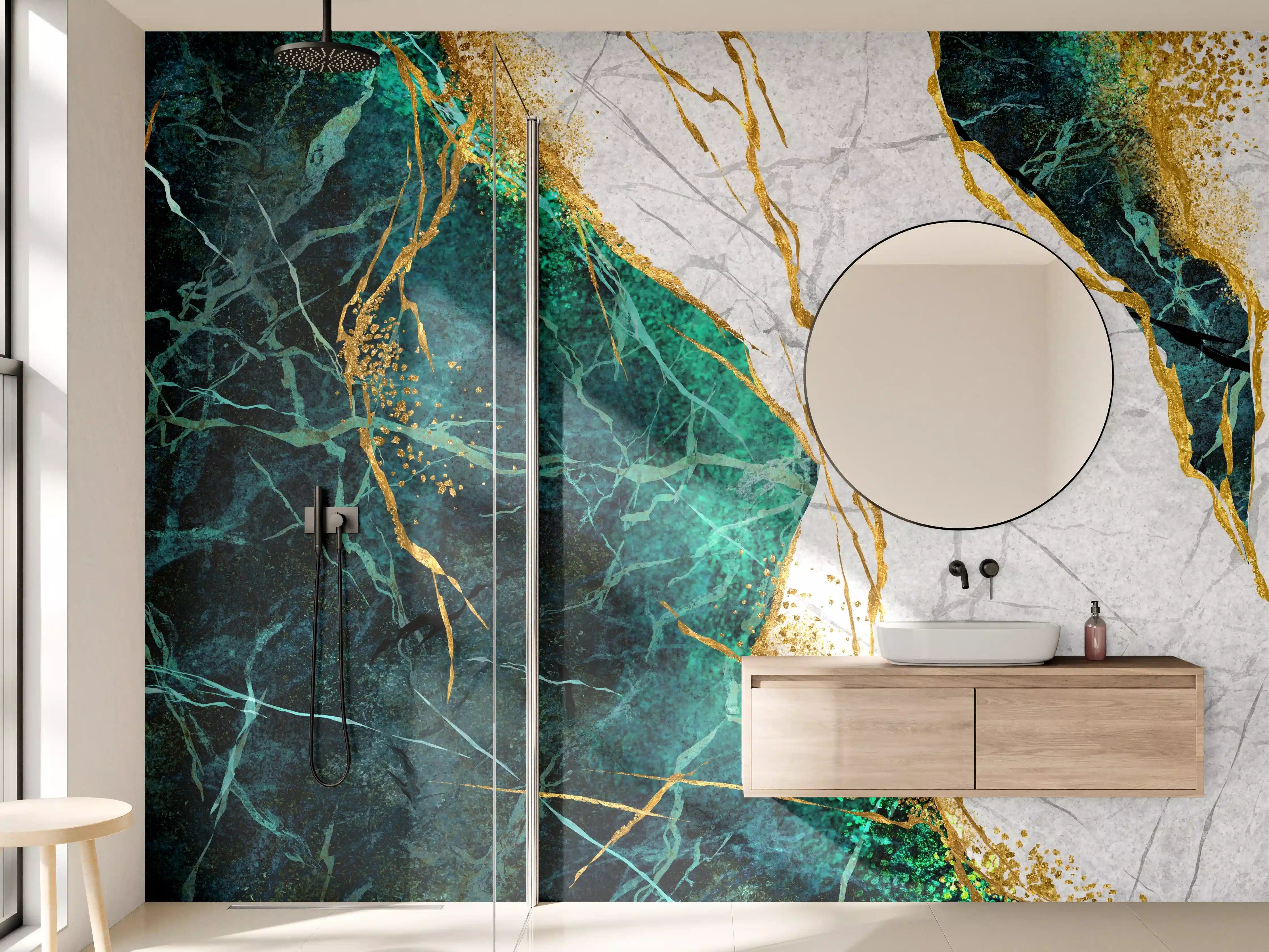 Wandverkleidung Bad - Kreative Marmor Textur - Luxus