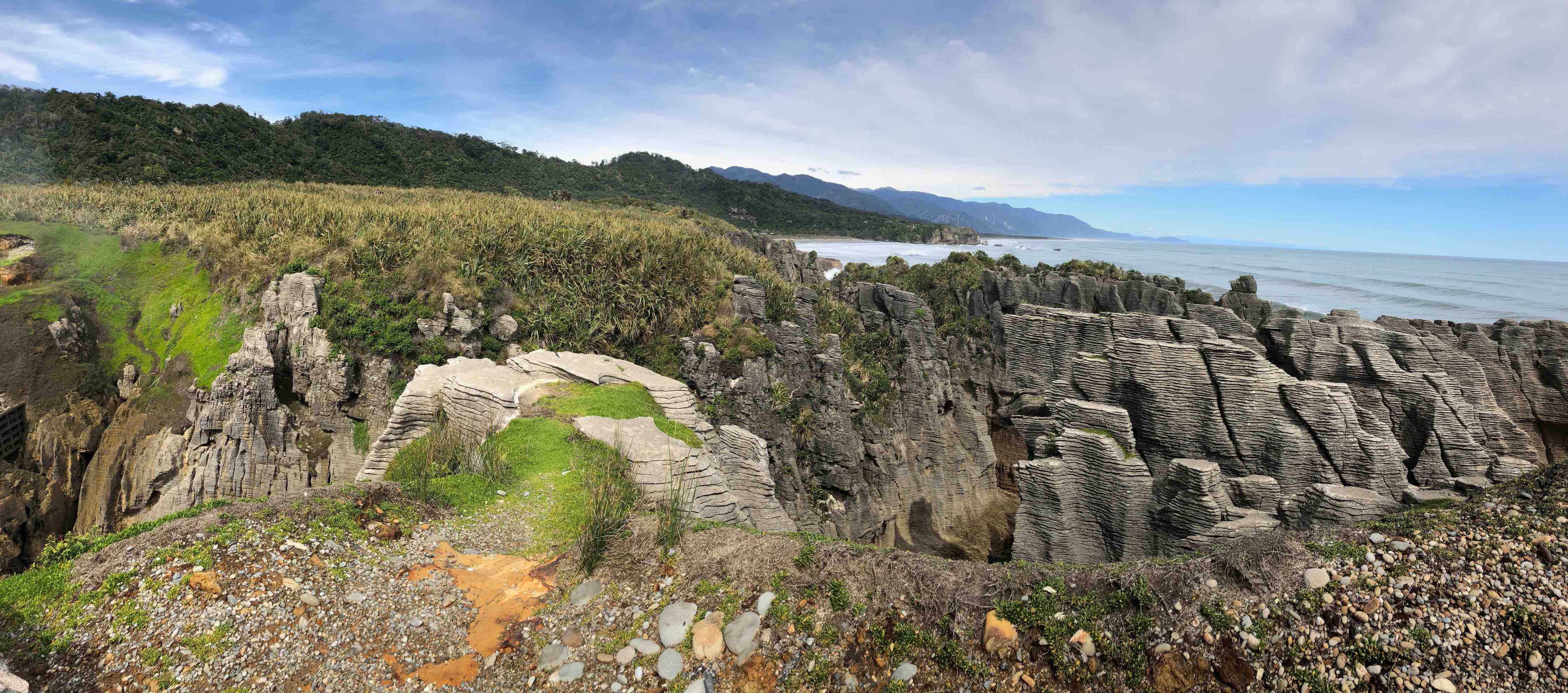 Wandverkleidung Bad-Küstenklippen und Meer