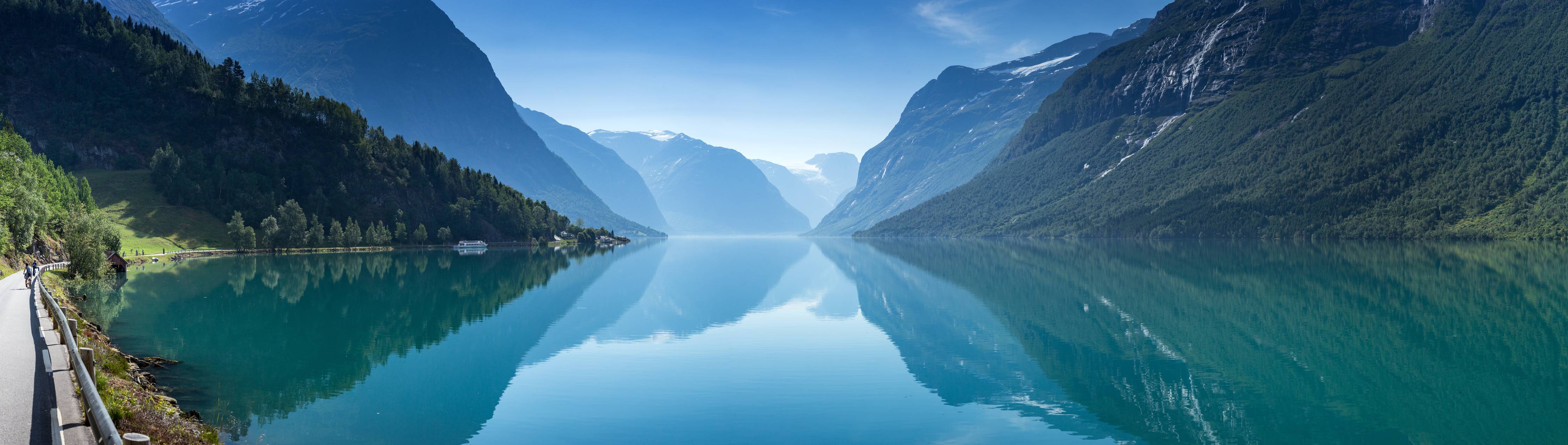 Wandverkleidung Bad-Lovatnet See - Norwegen
