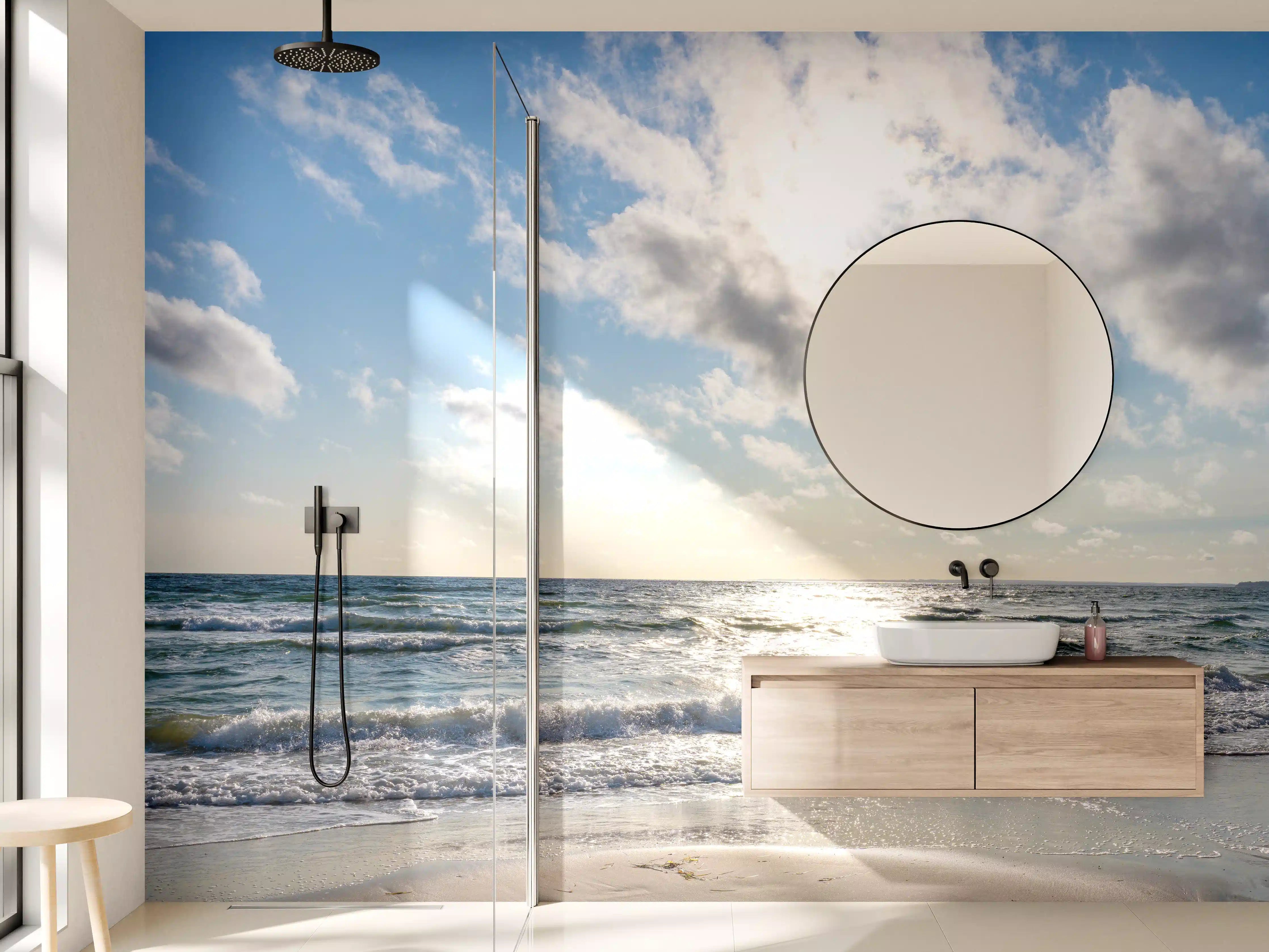 Wandverkleidung Bad - Lübecker Bucht an der Ostsee