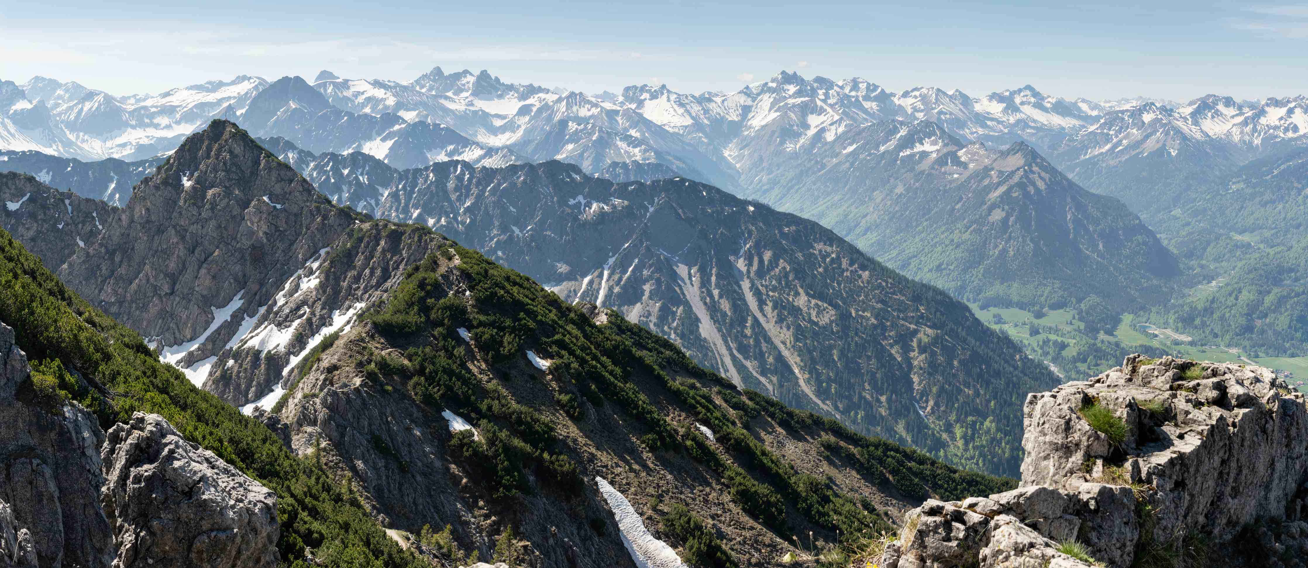 Wandverkleidung Bad-Majestätische Berggipfel in der Alpenregion