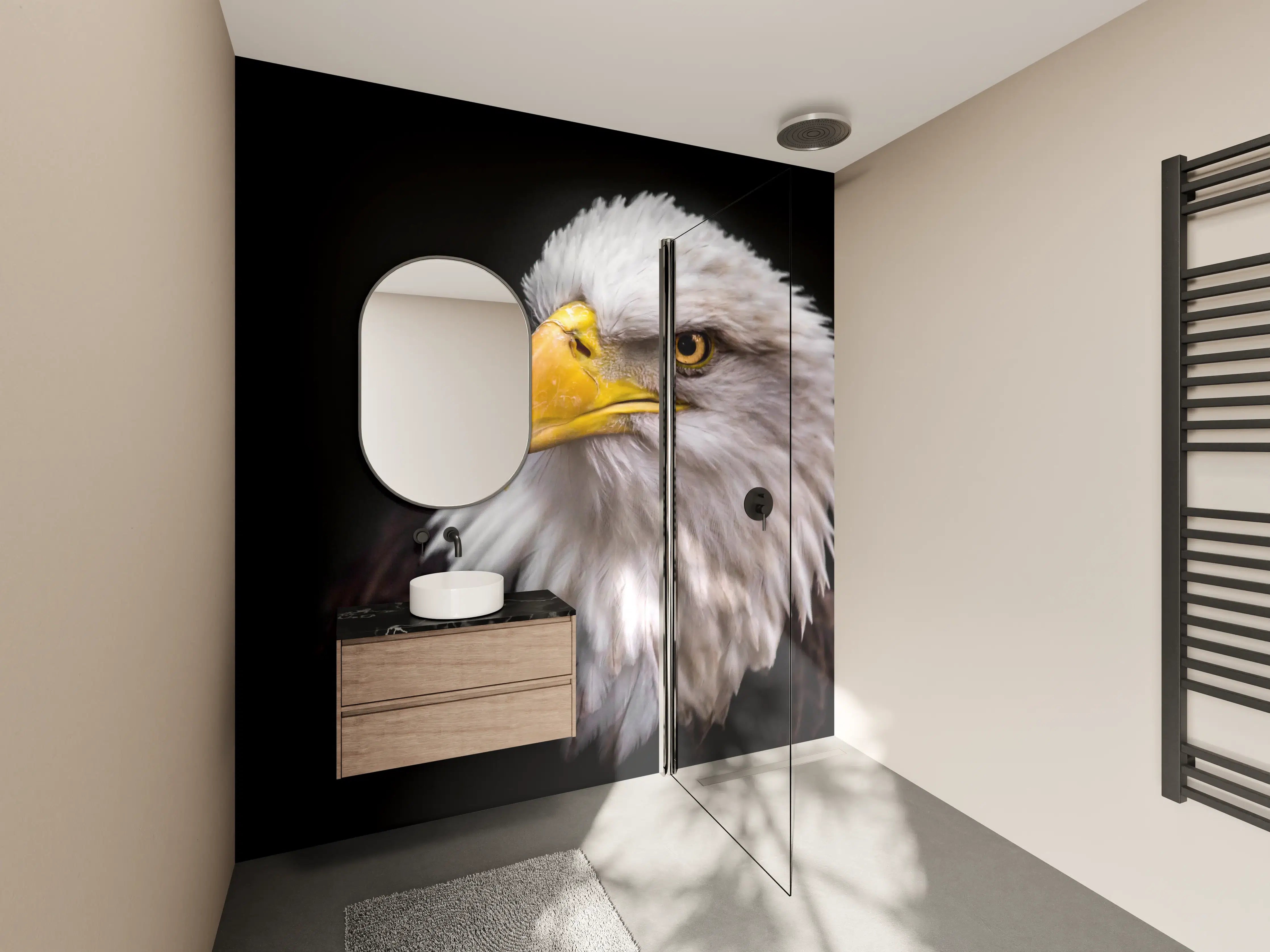 Wandverkleidung Bad - Majestätischer Adler