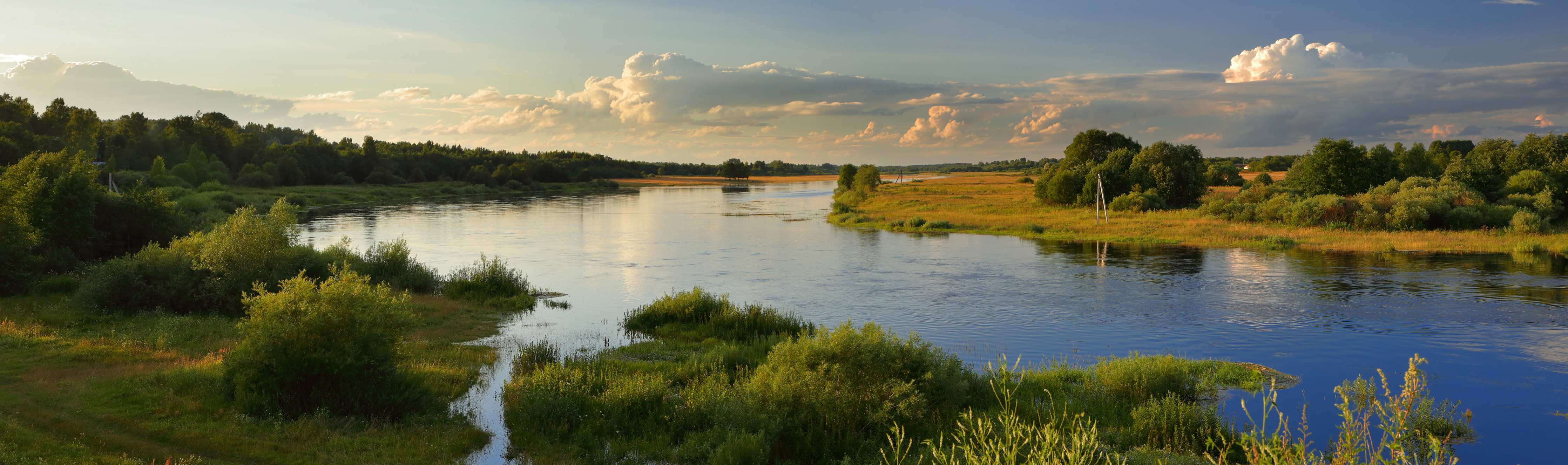 Wandverkleidung Bad-Malereffekt auf Wasserlandschaft