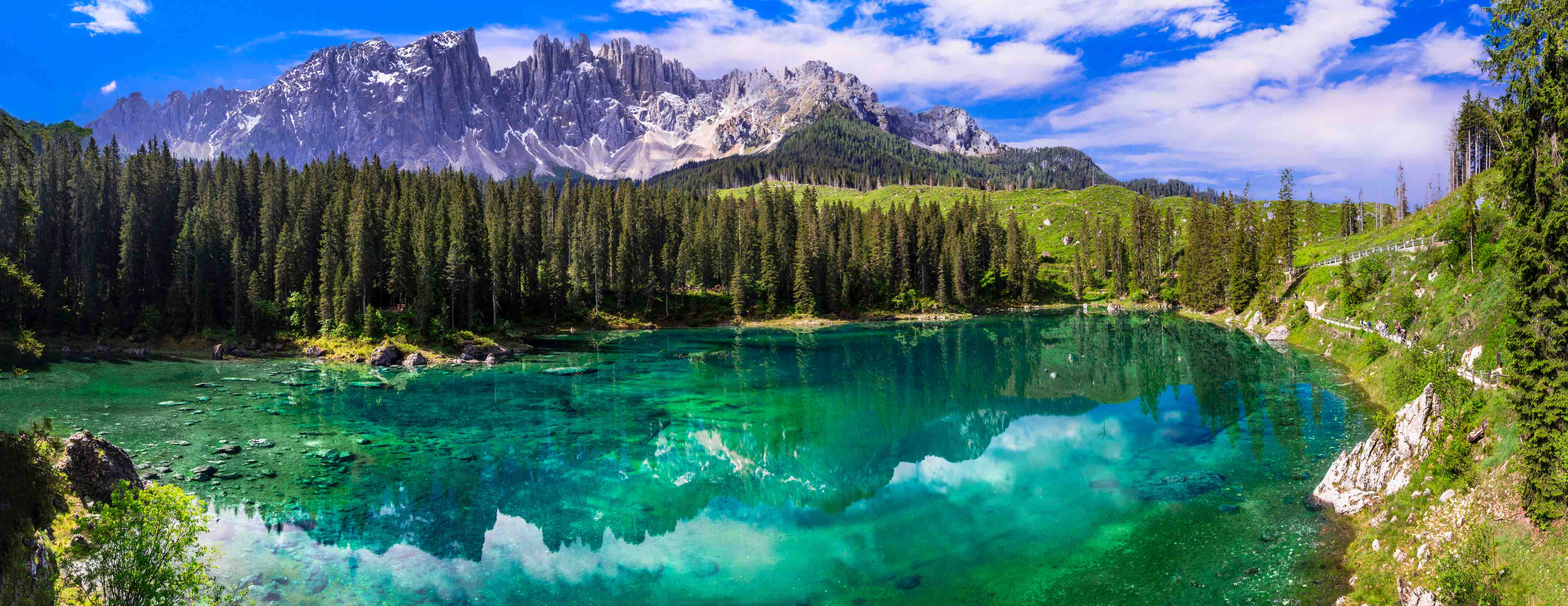 Wandverkleidung Bad-Malerische Bergsee Landschaftsaufnahme