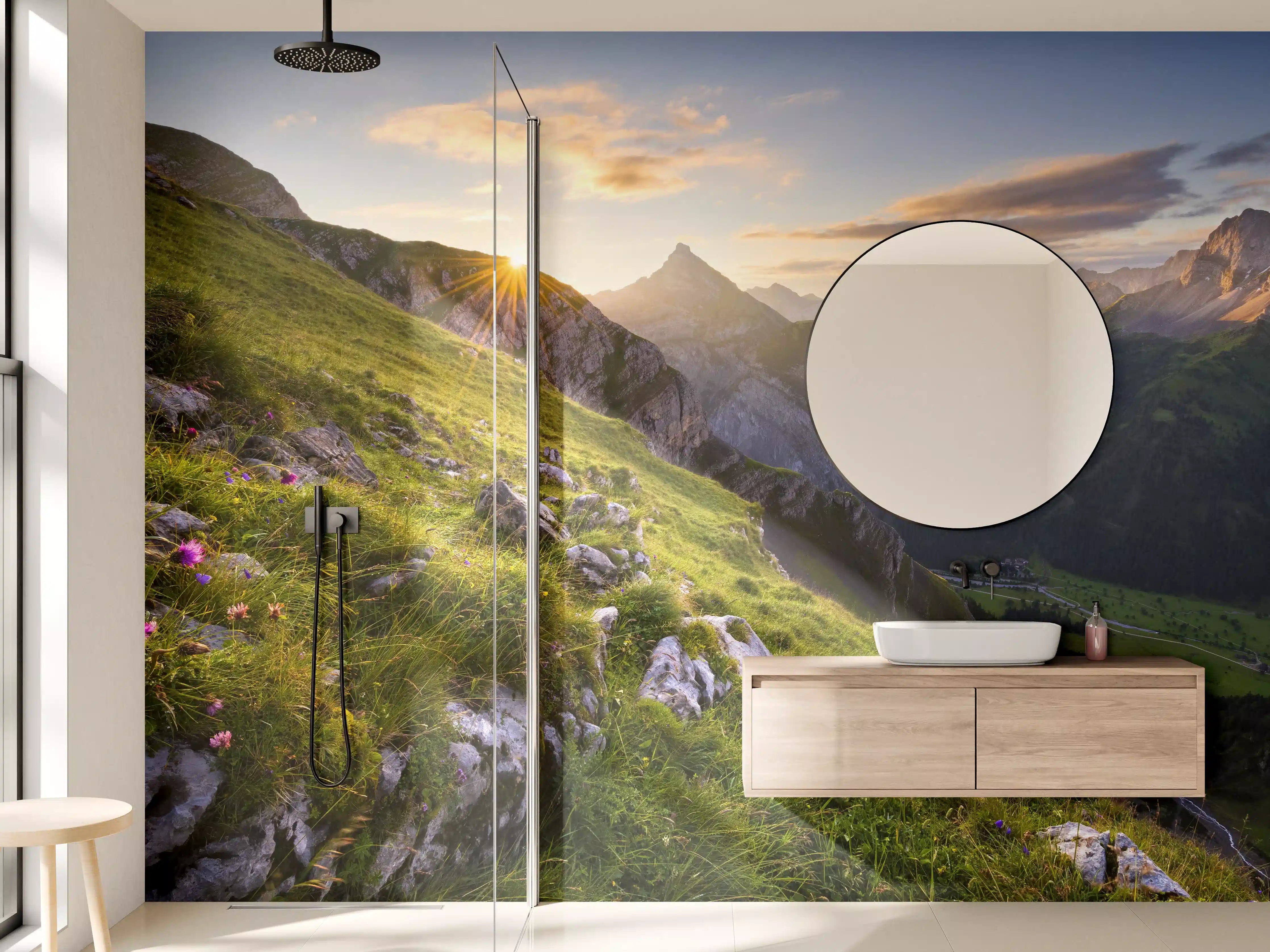 Wandverkleidung Bad - Minimalistisches Grau-Weißes Töpferwerkzeug-Set für Kreativität