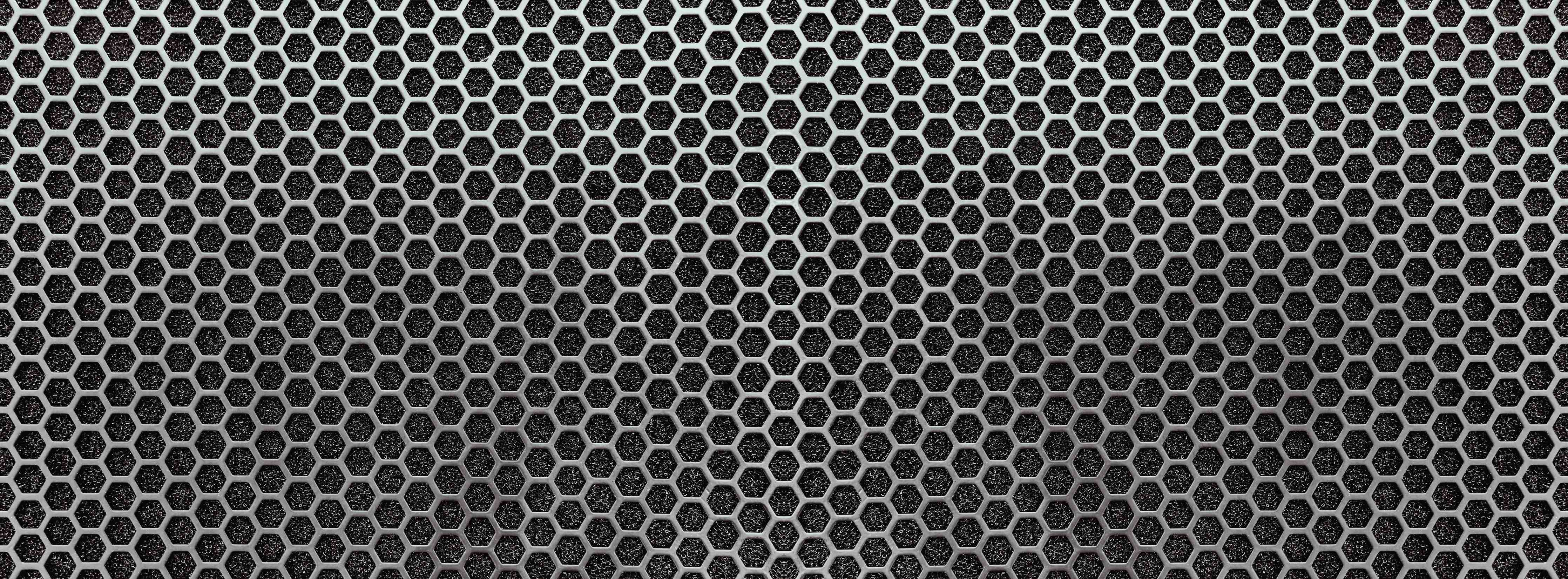 Wandverkleidung Bad-Moderne Metallgitterstruktur in Schwarz