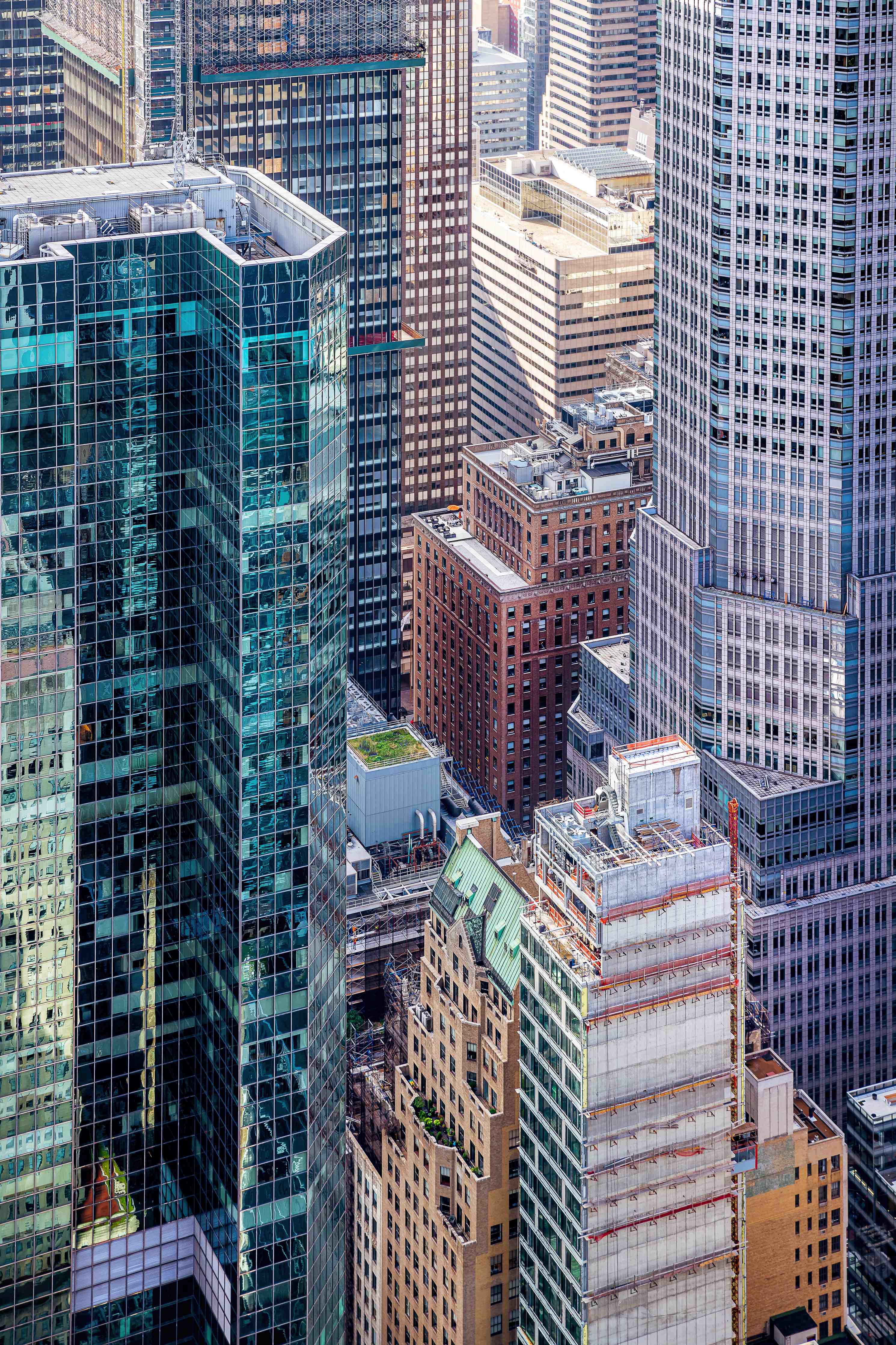 Wandverkleidung Bad-Moderne Stadtansicht mit Hochhäusern