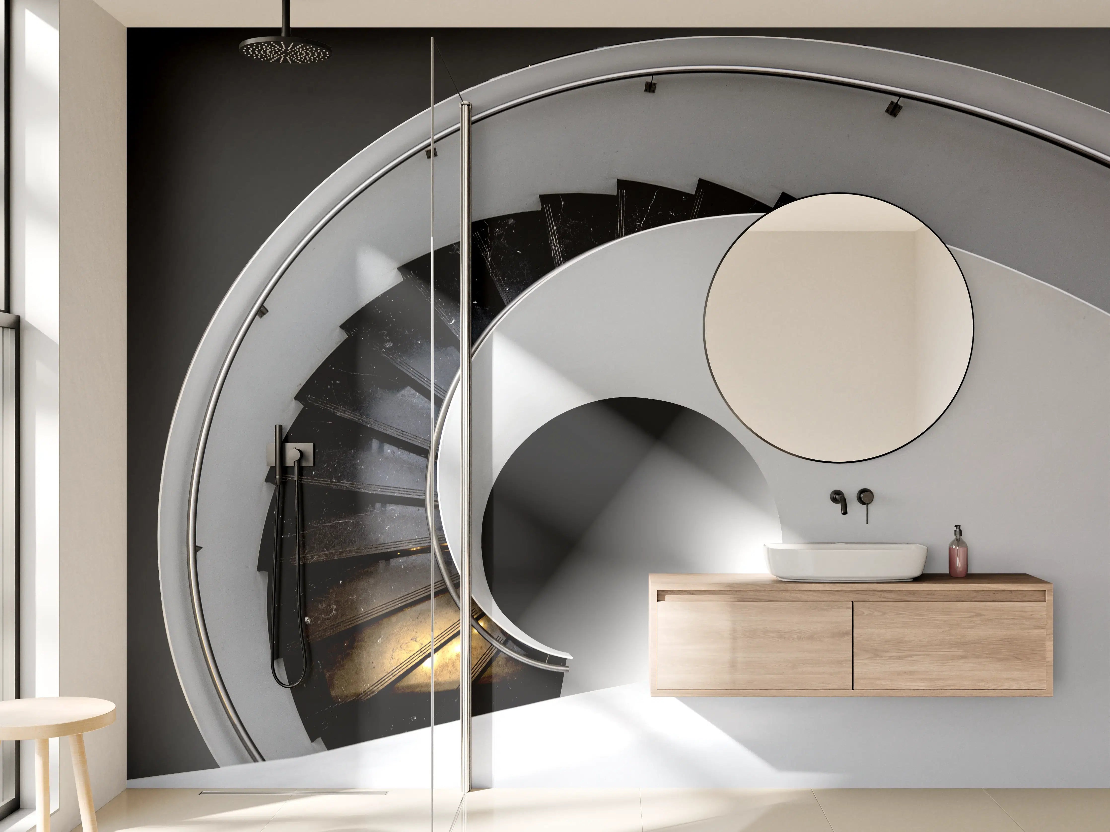 Wandverkleidung Bad - Moderne Treppen Architektur