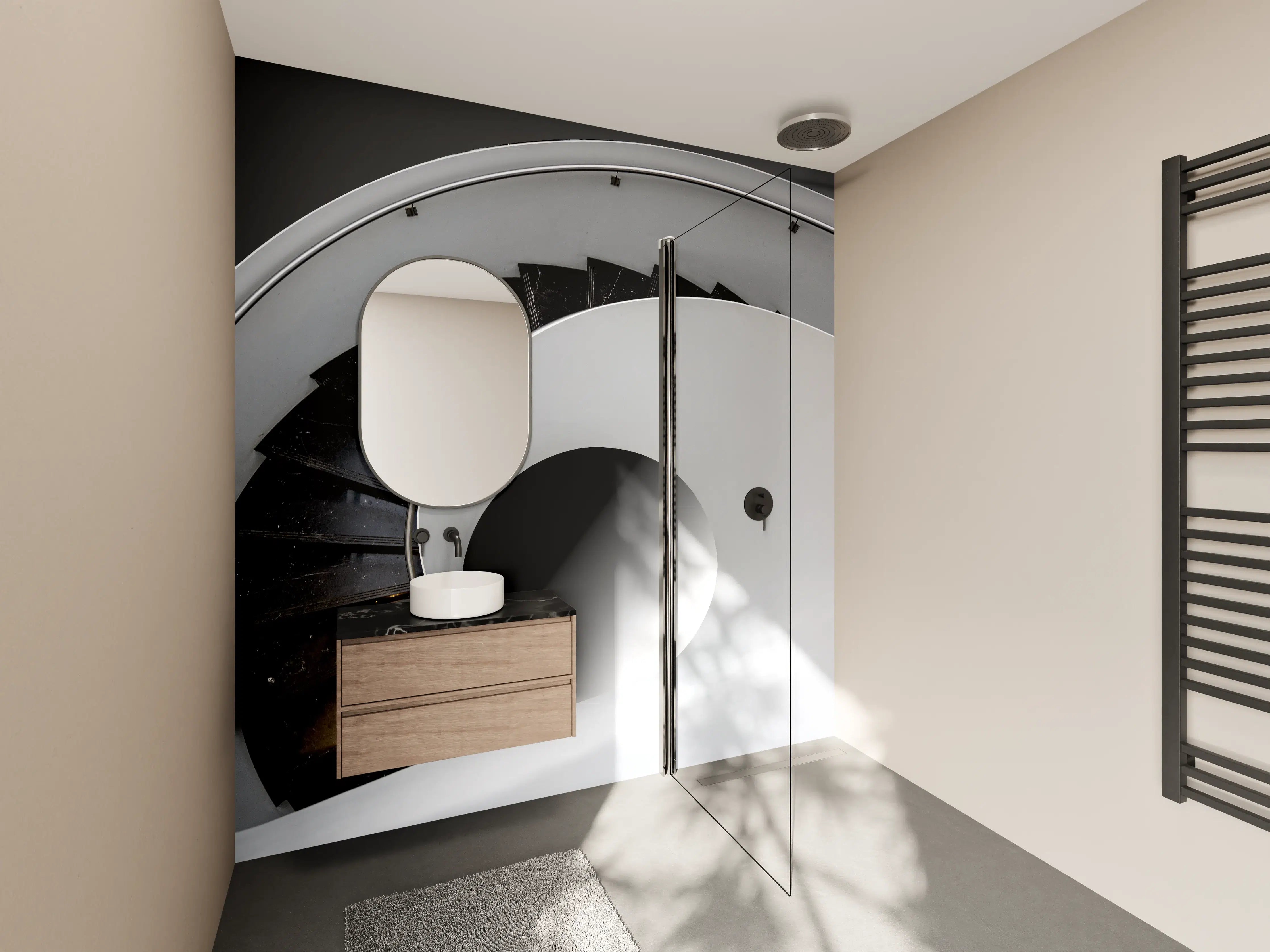 Wandverkleidung Bad - Moderne Treppen Architektur