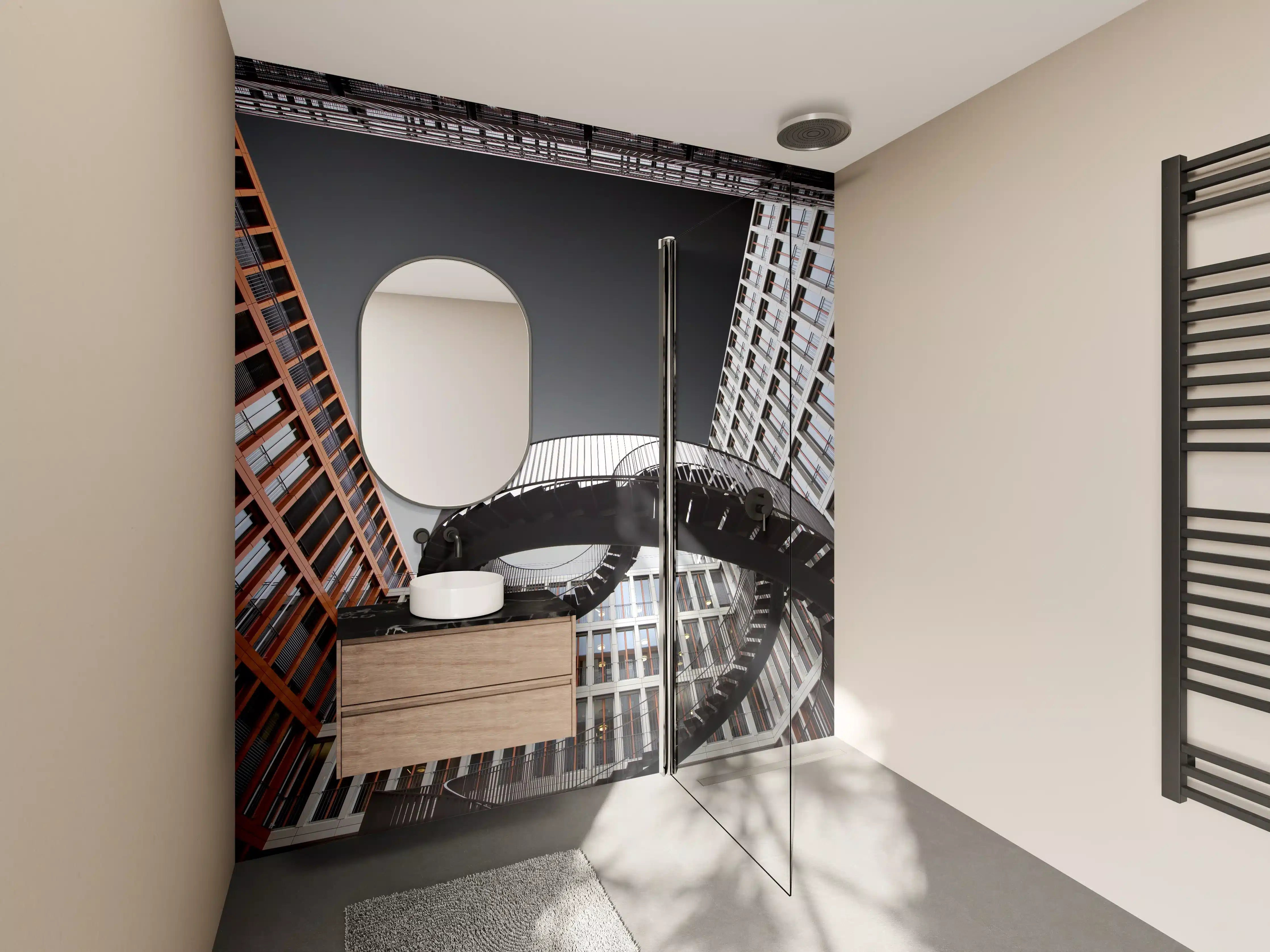 Wandverkleidung Bad - Moderne Treppen