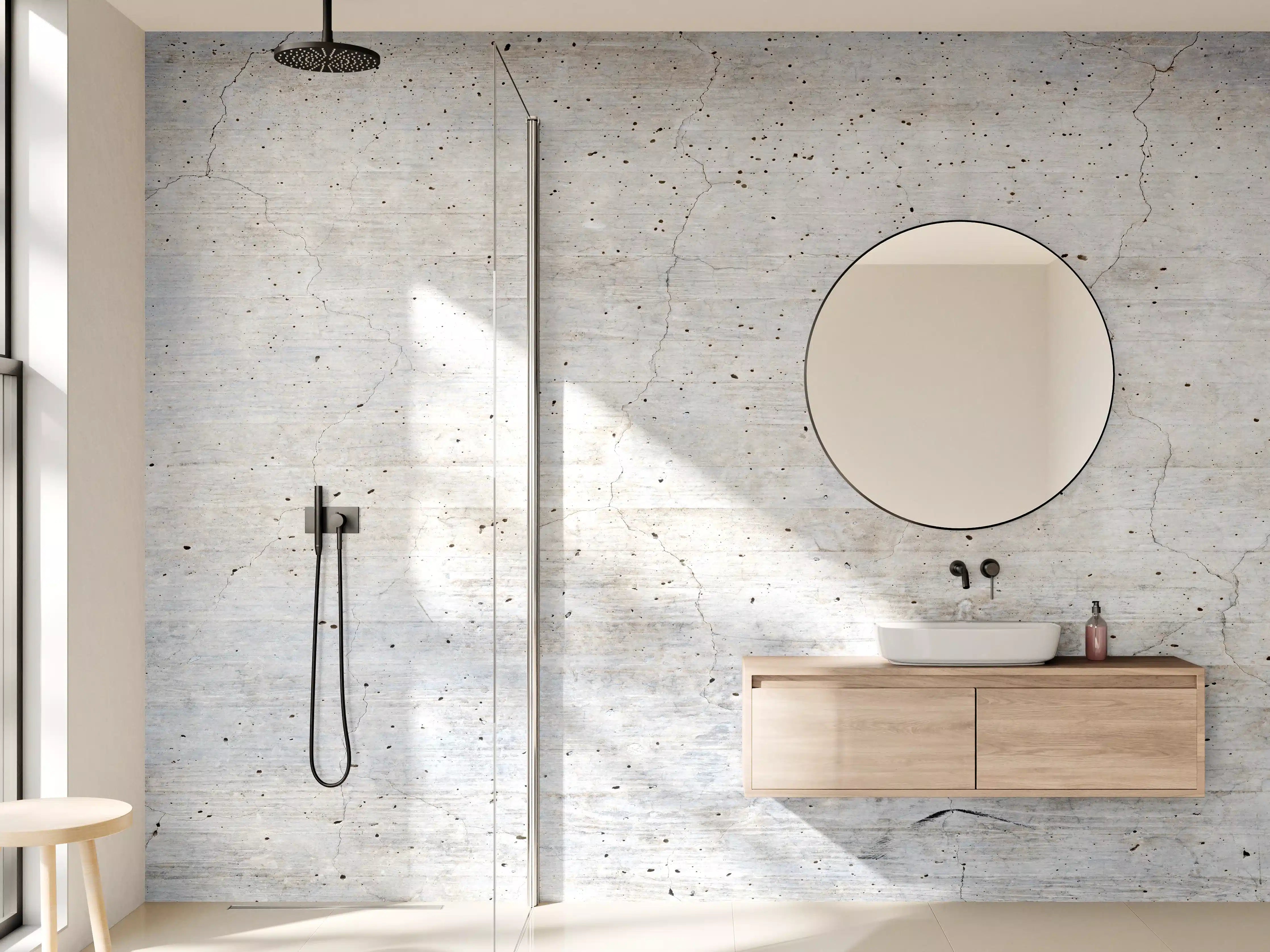 Wandverkleidung Bad - Modernes Grau-Weiß Wanddesign