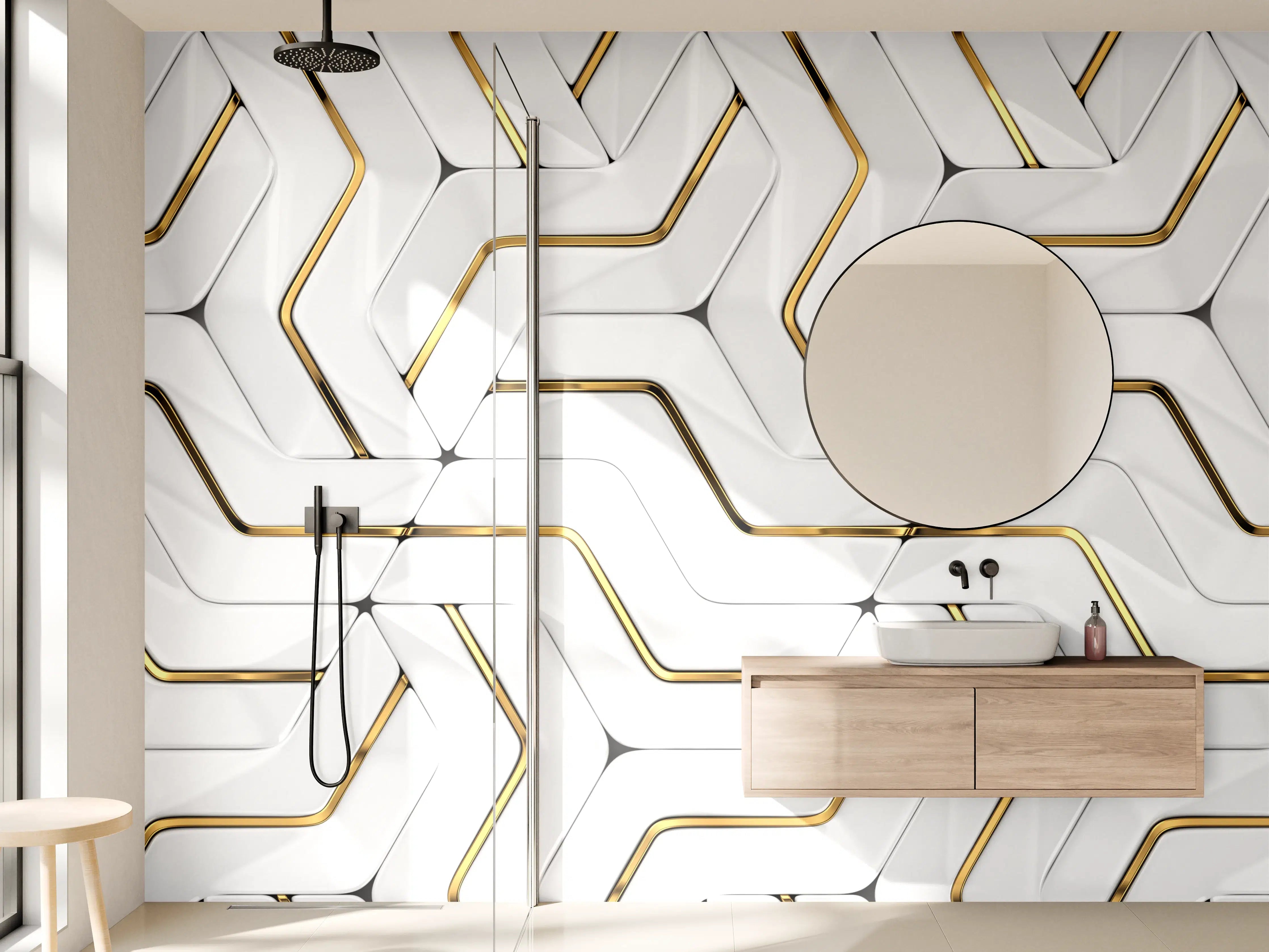 Wandverkleidung Bad - Modernes Hintergrund Muster