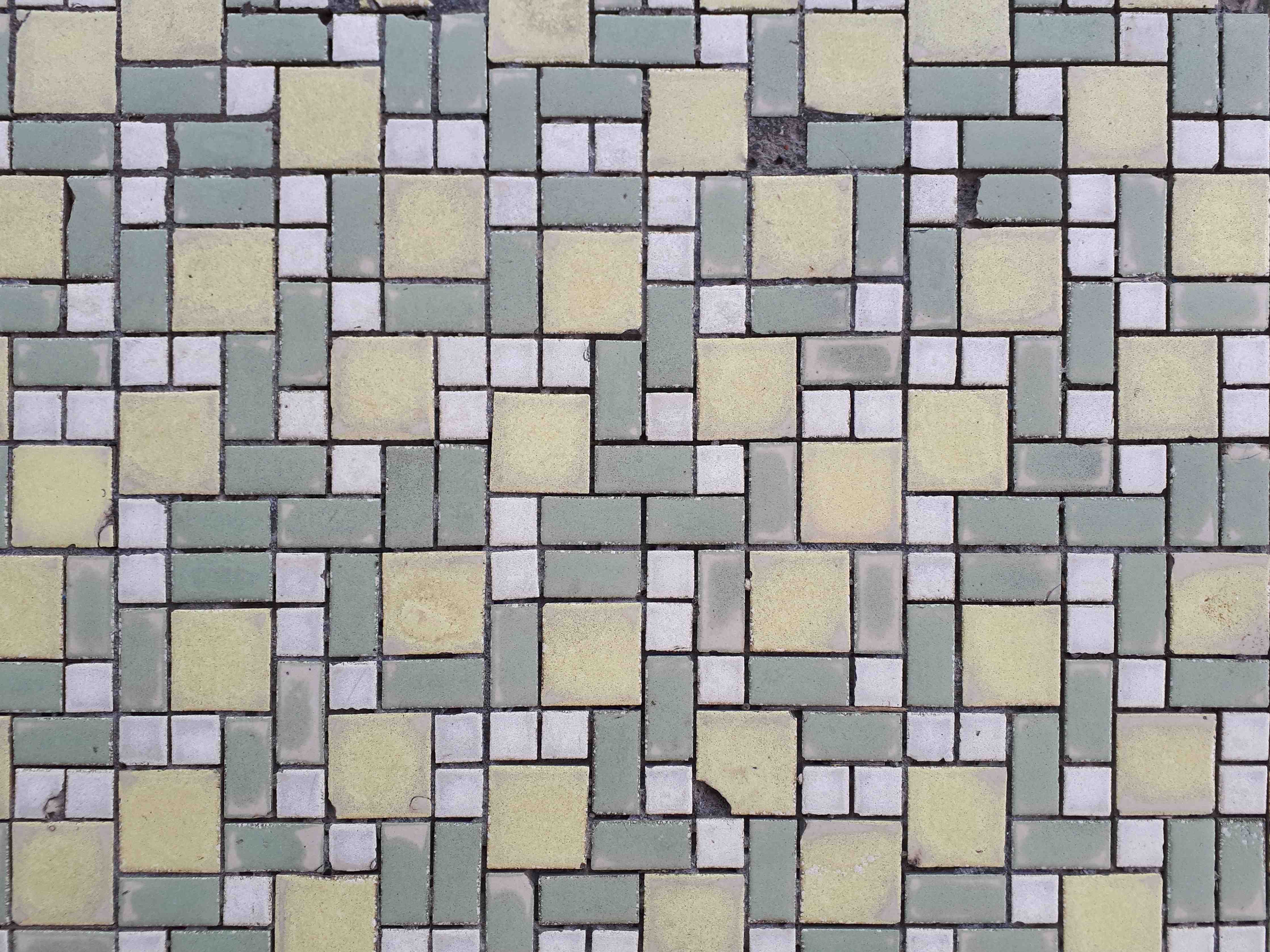 Wandverkleidung Bad-Mosaikartige Fliesenstruktur in Pastellfarben