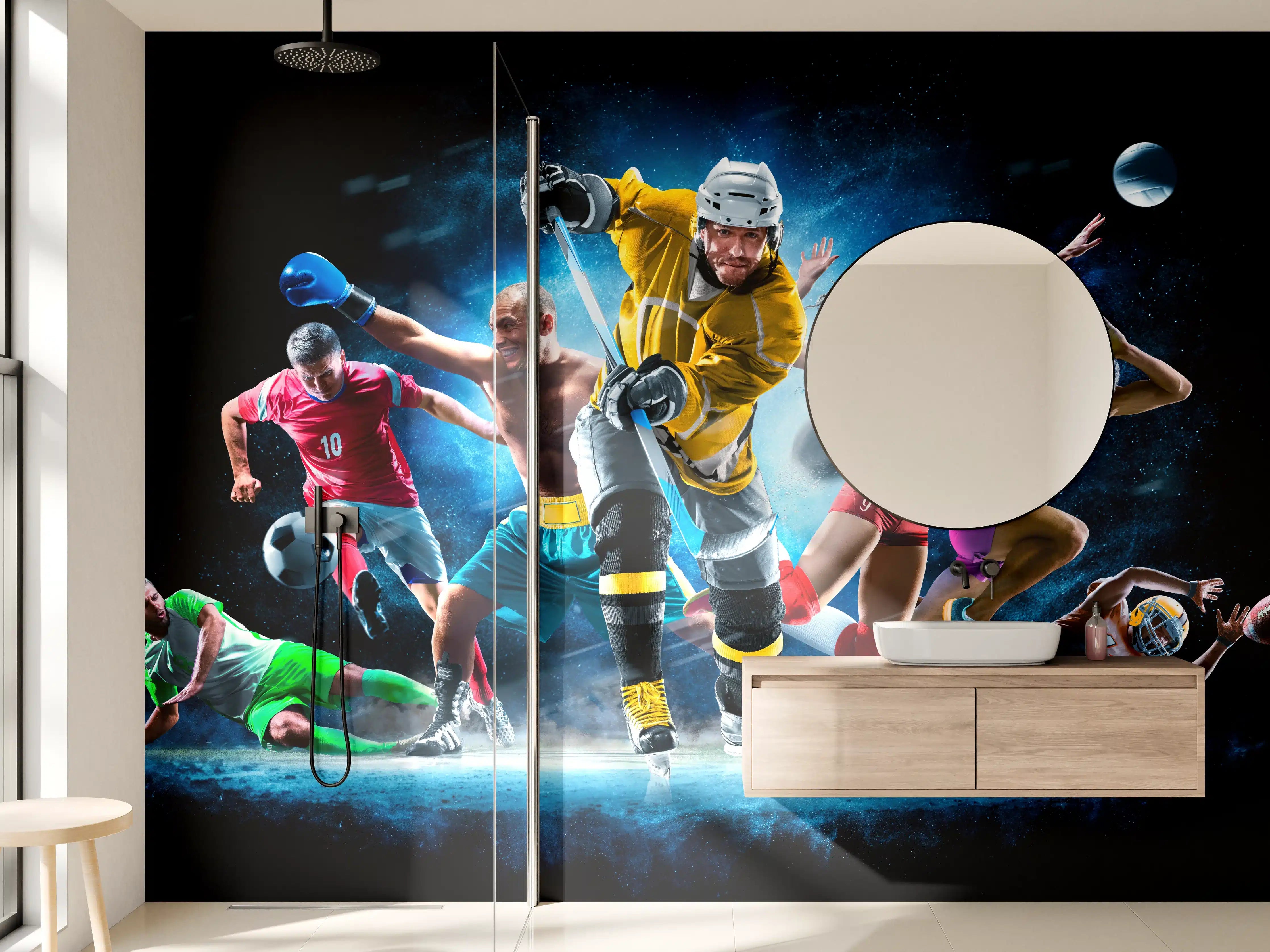Wandverkleidung Bad - Multi Sport Collage