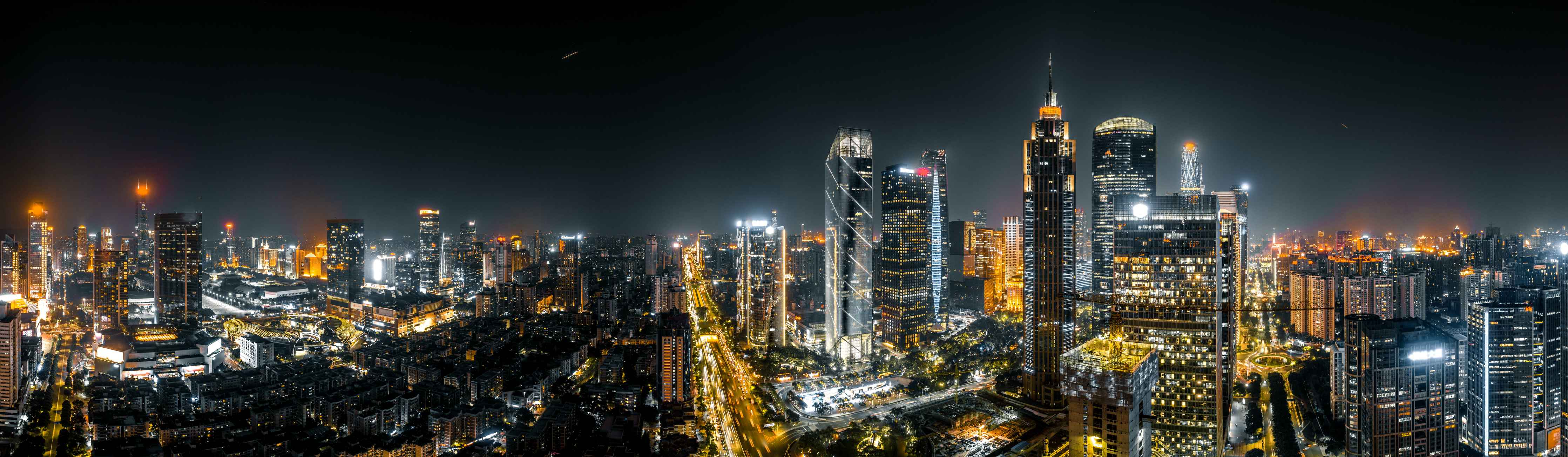Wandverkleidung Bad-Nachtstadt im Lichtgeflüster