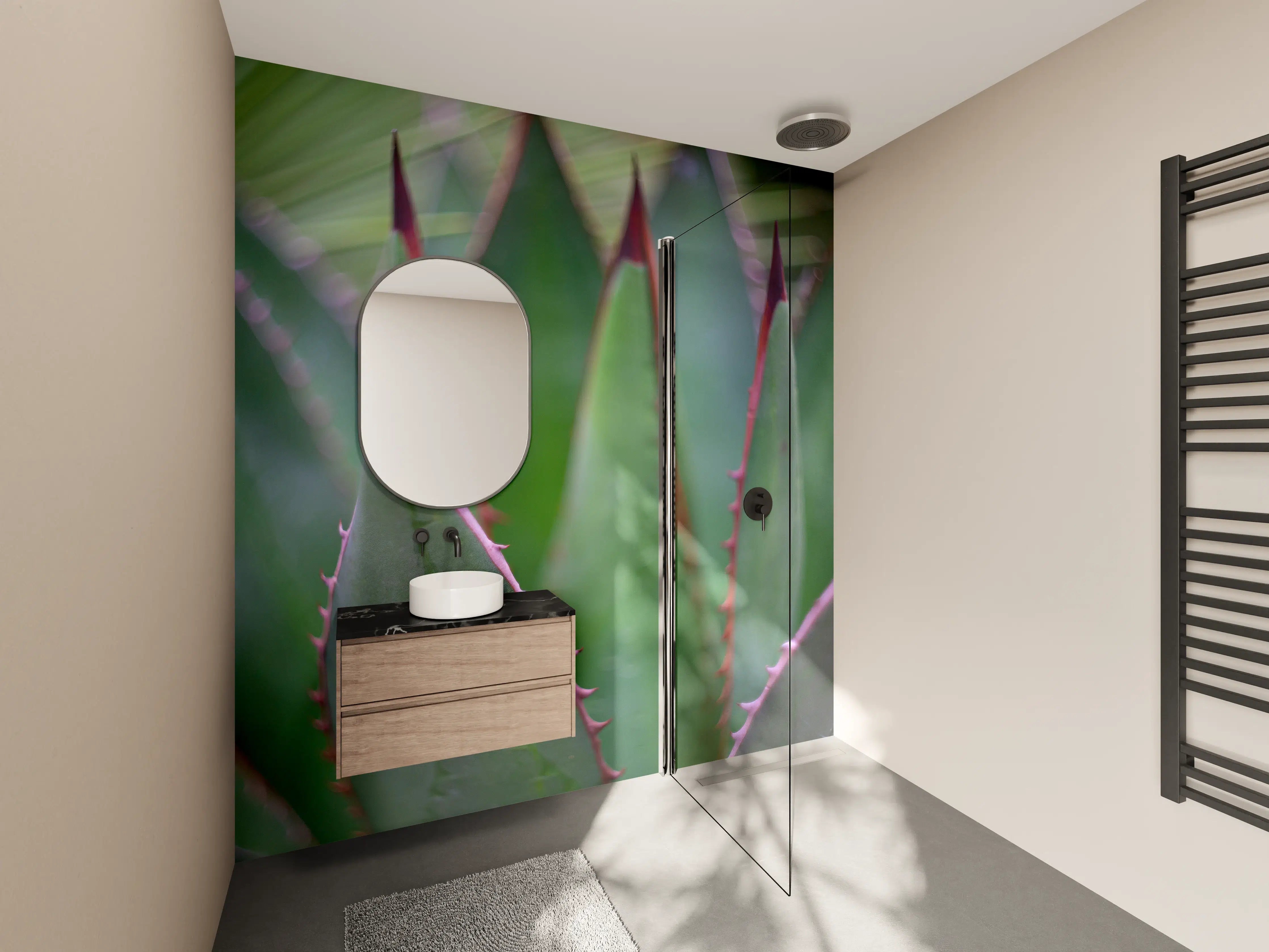 Wandverkleidung Bad - Nahaufnahme - Agave ghiesbreghti