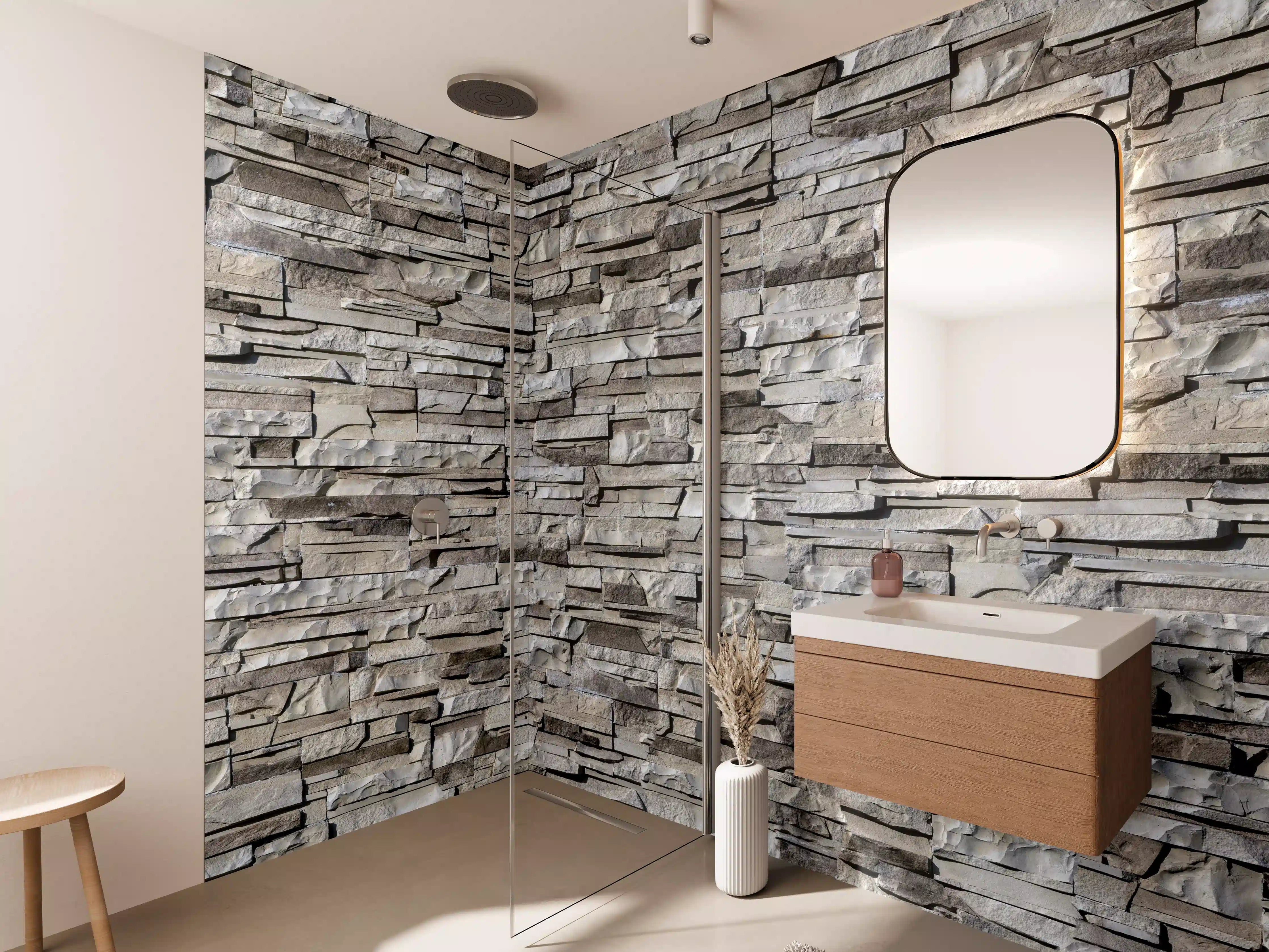 Wandverkleidung Bad - Nahtlose Textur von Klinkerfliesen