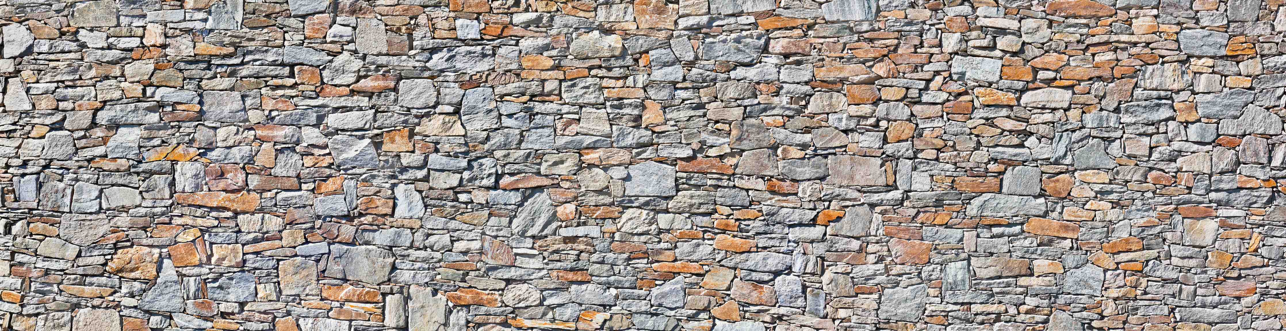 Wandverkleidung Bad-Natürliche Steinmauer mit warmen Erdtönen