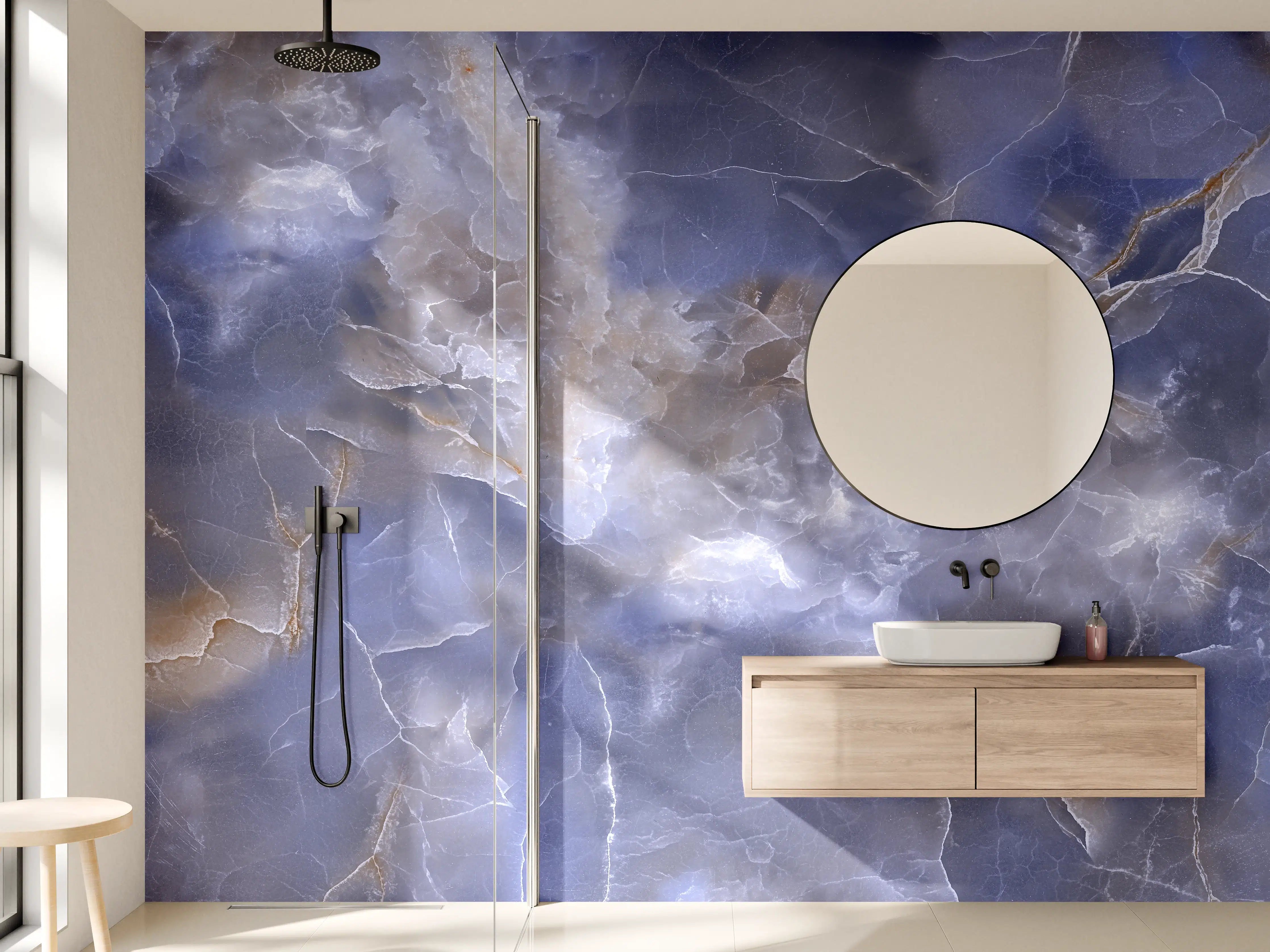 Wandverkleidung Bad - Natürlicher Onyx-Marmor