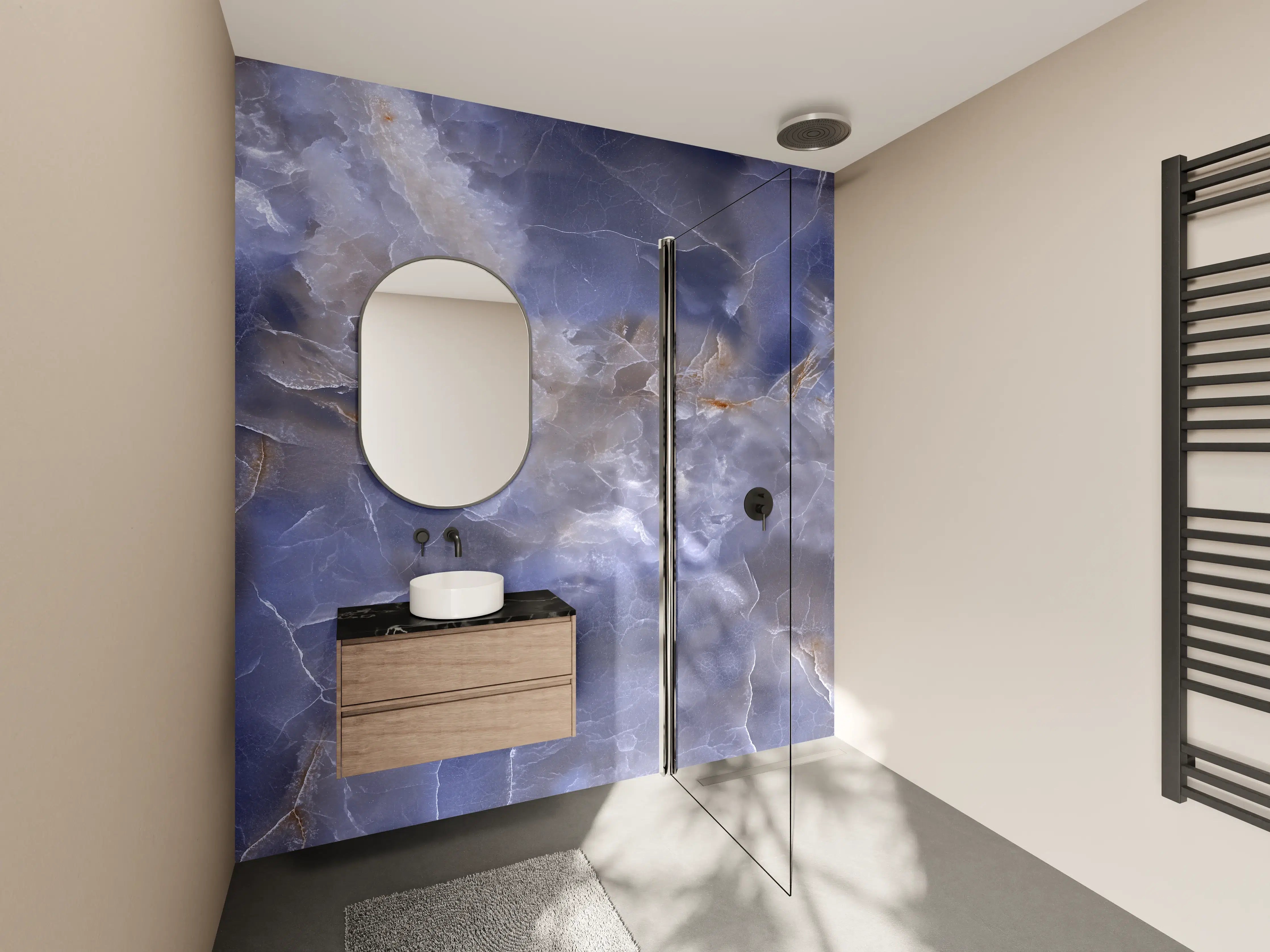Wandverkleidung Bad - Natürlicher Onyx-Marmor